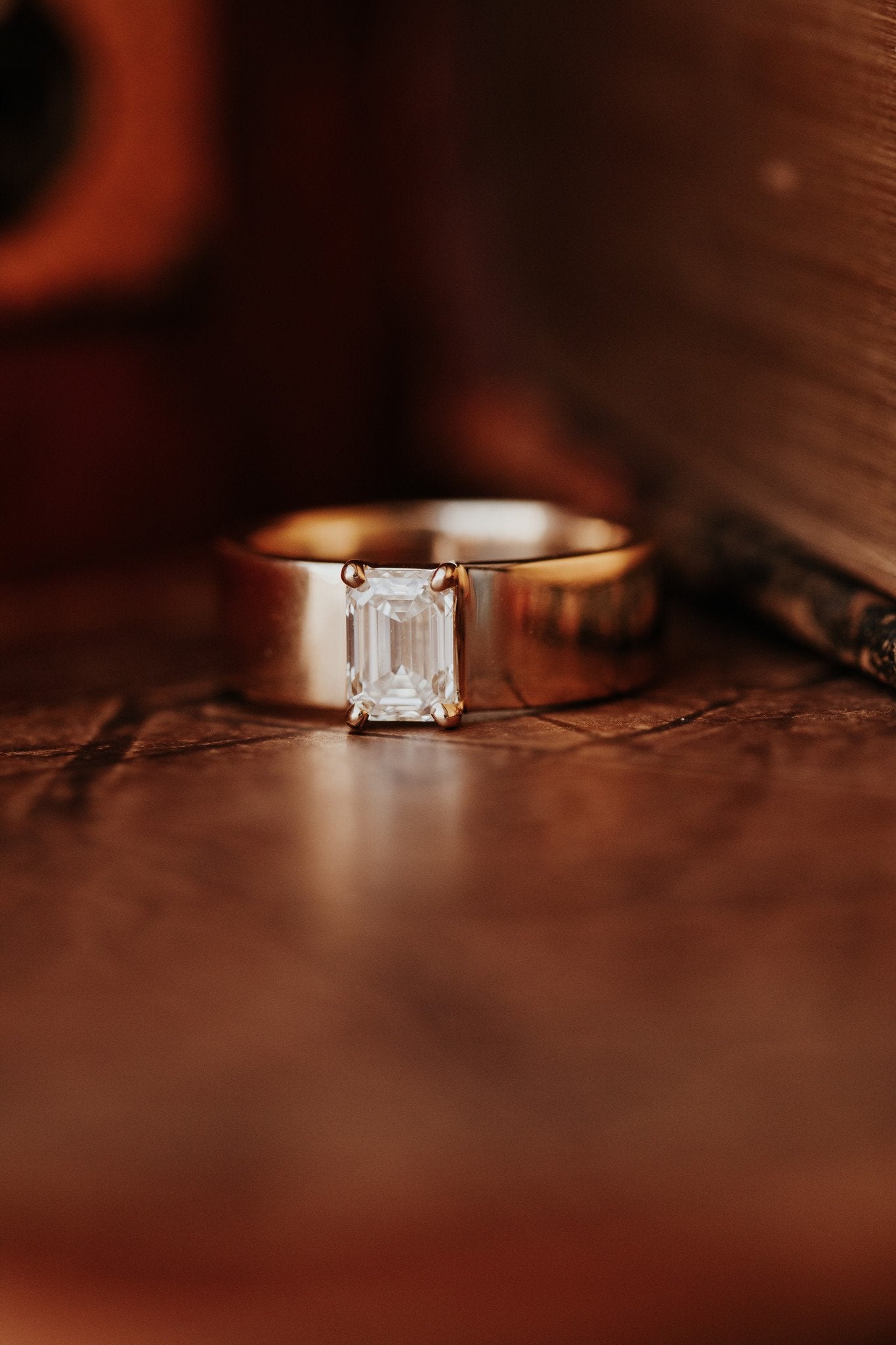 The Maya Emerald Cut Solitaire