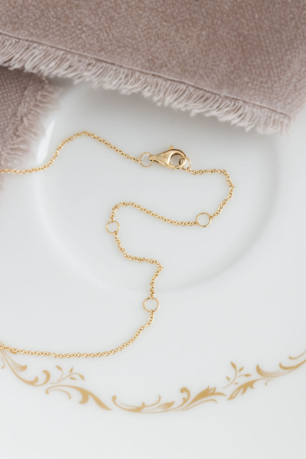 Five Pear Diamonds Necklace