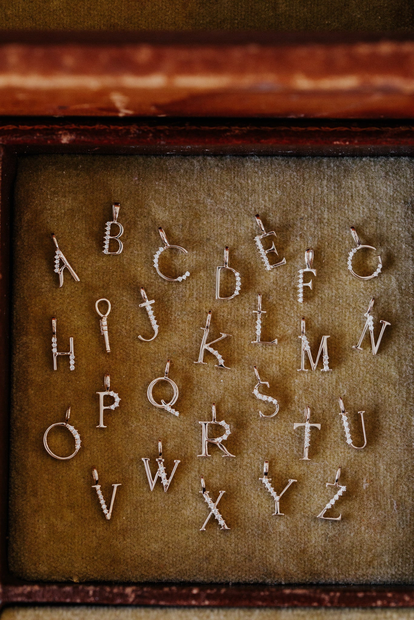 Diamond Initial Pendant