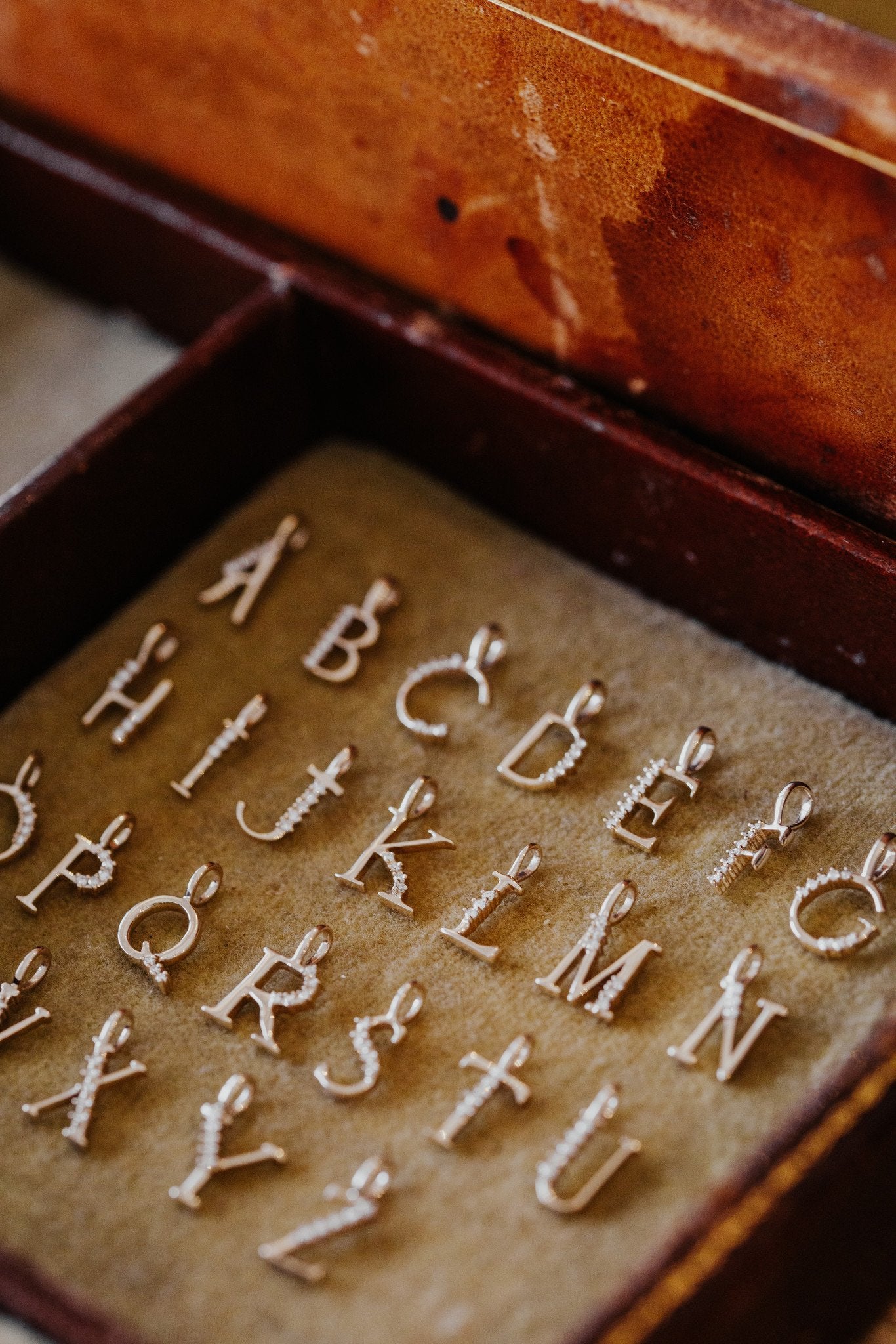 Diamond Initial Pendant