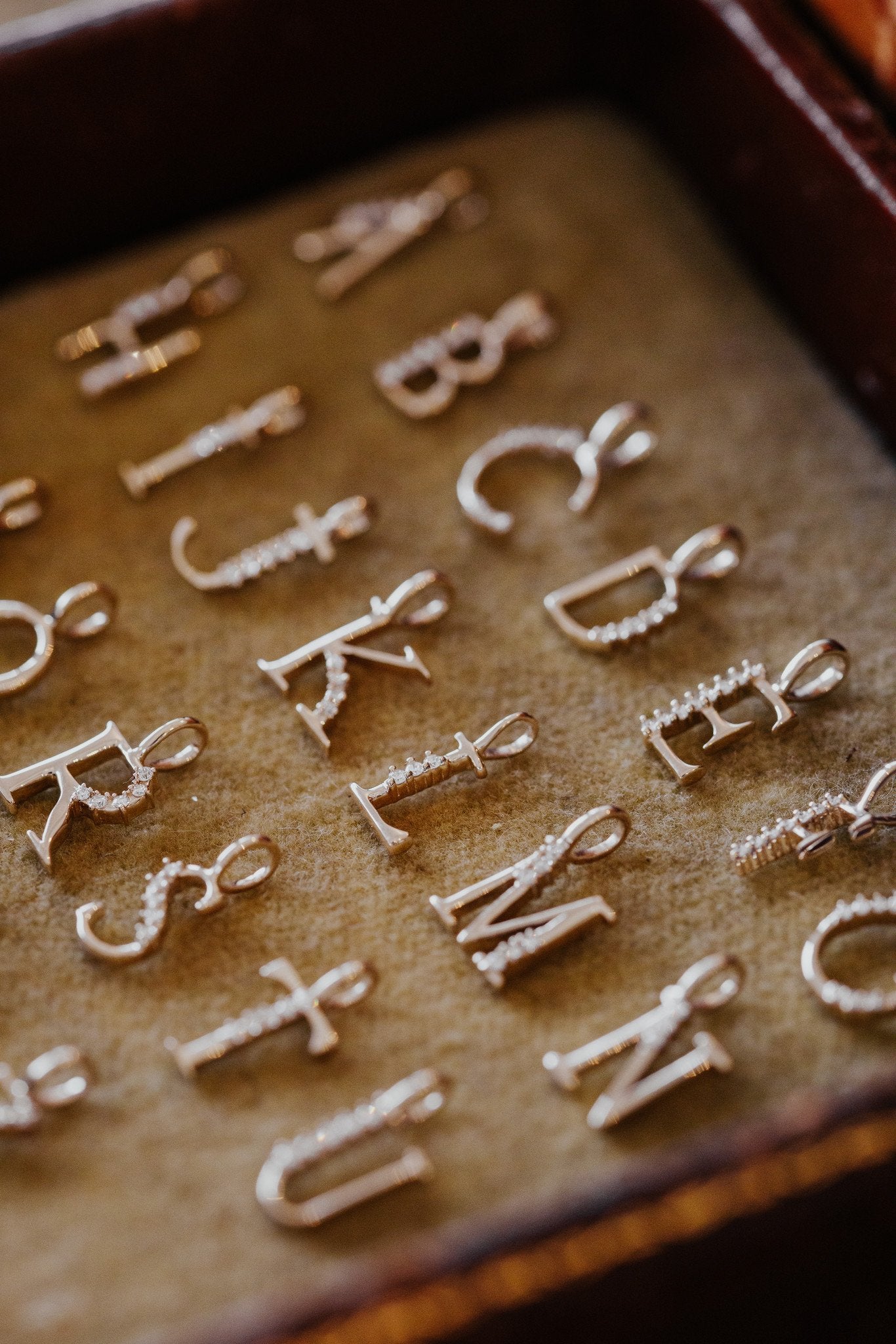 Diamond Initial Pendant