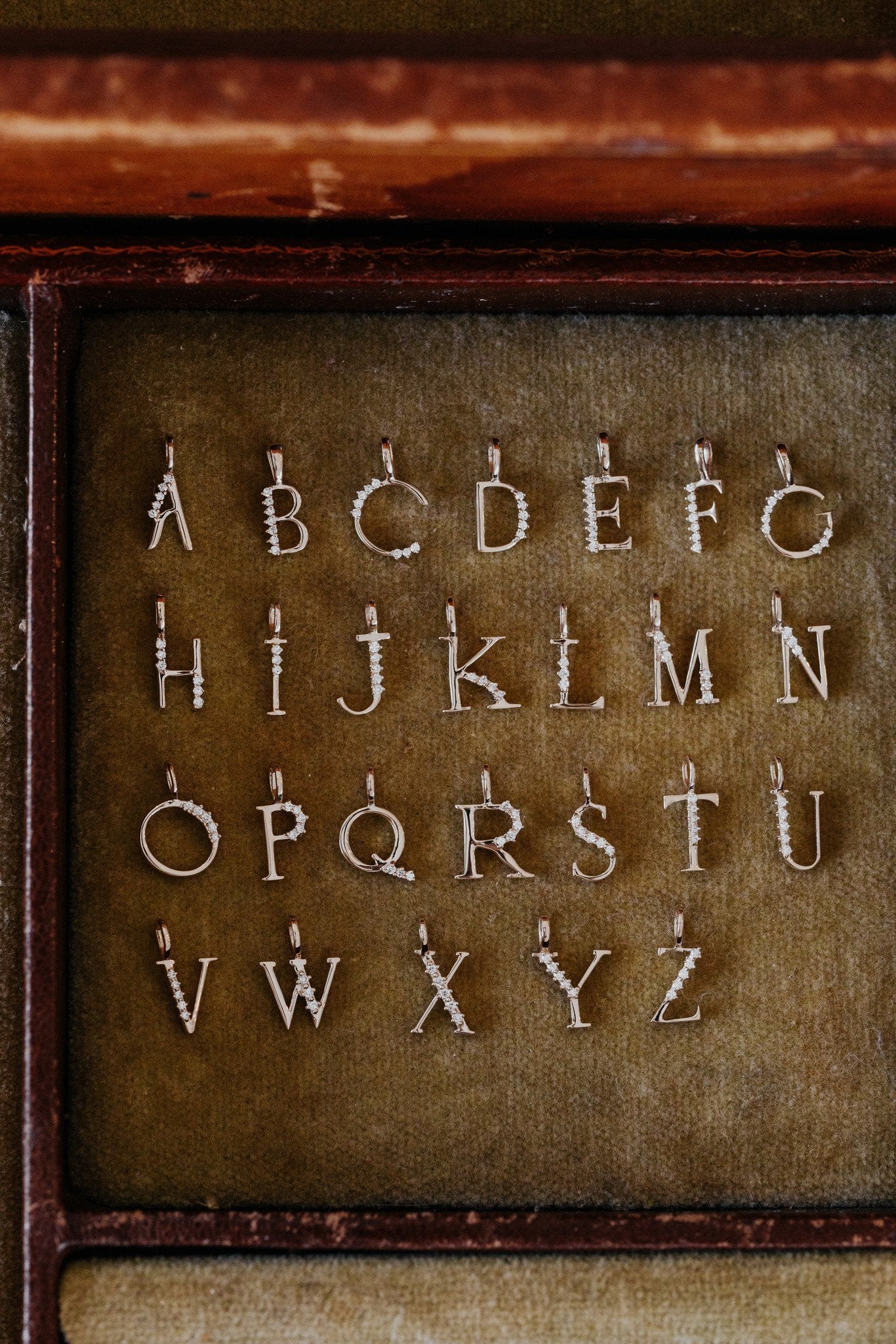 Diamond Initial Pendant