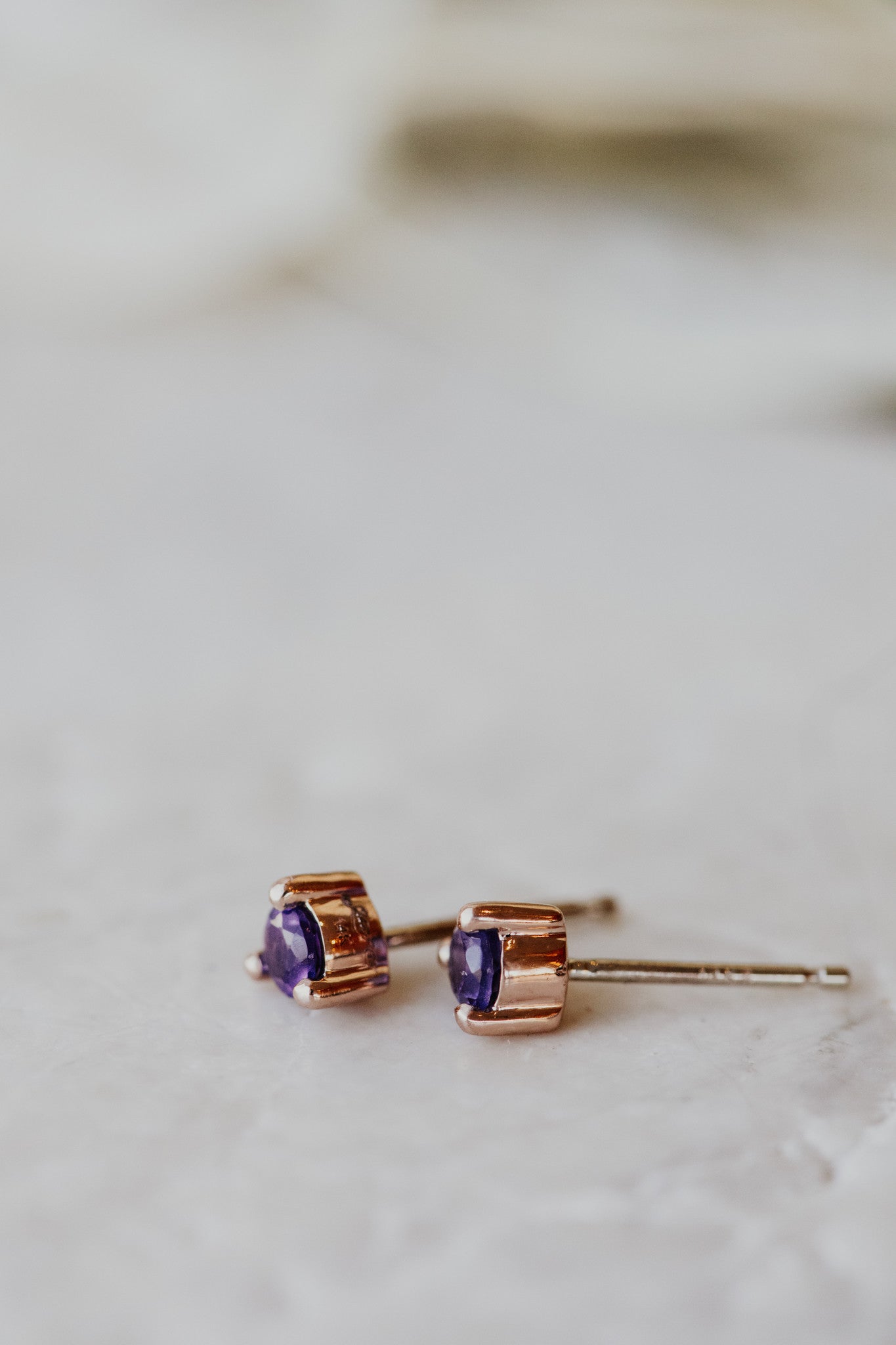 Gemstone Stud Earrings