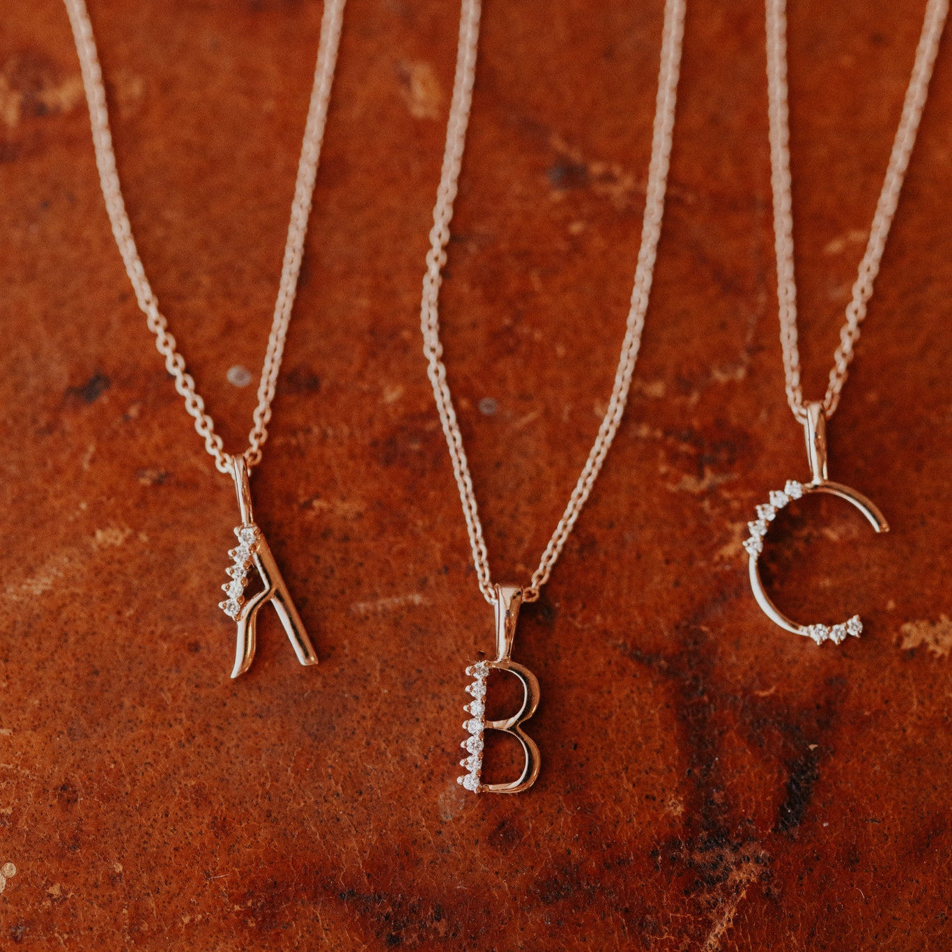 Diamond Initial Necklace
