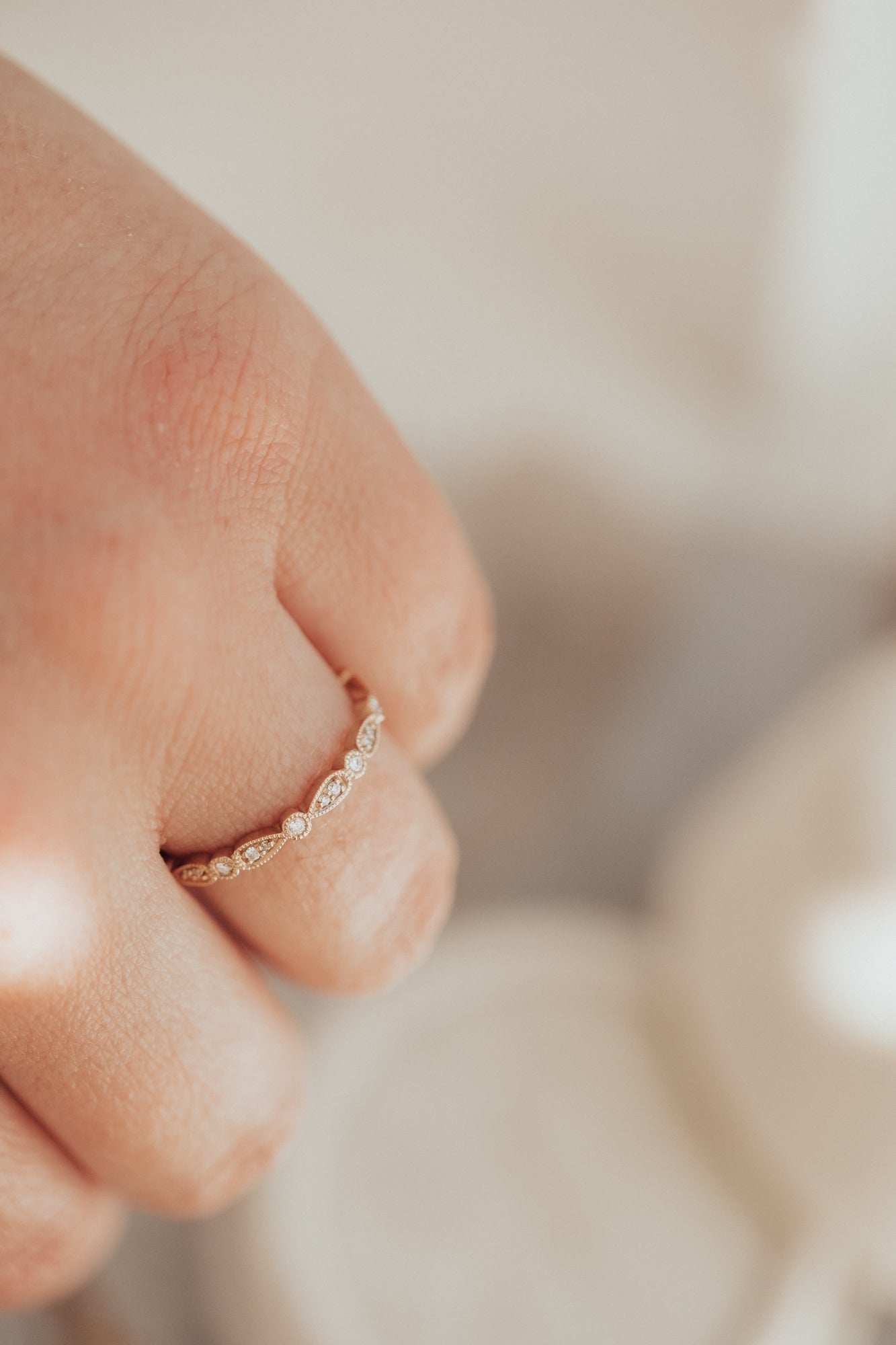 The Pear and Round Eternity Band