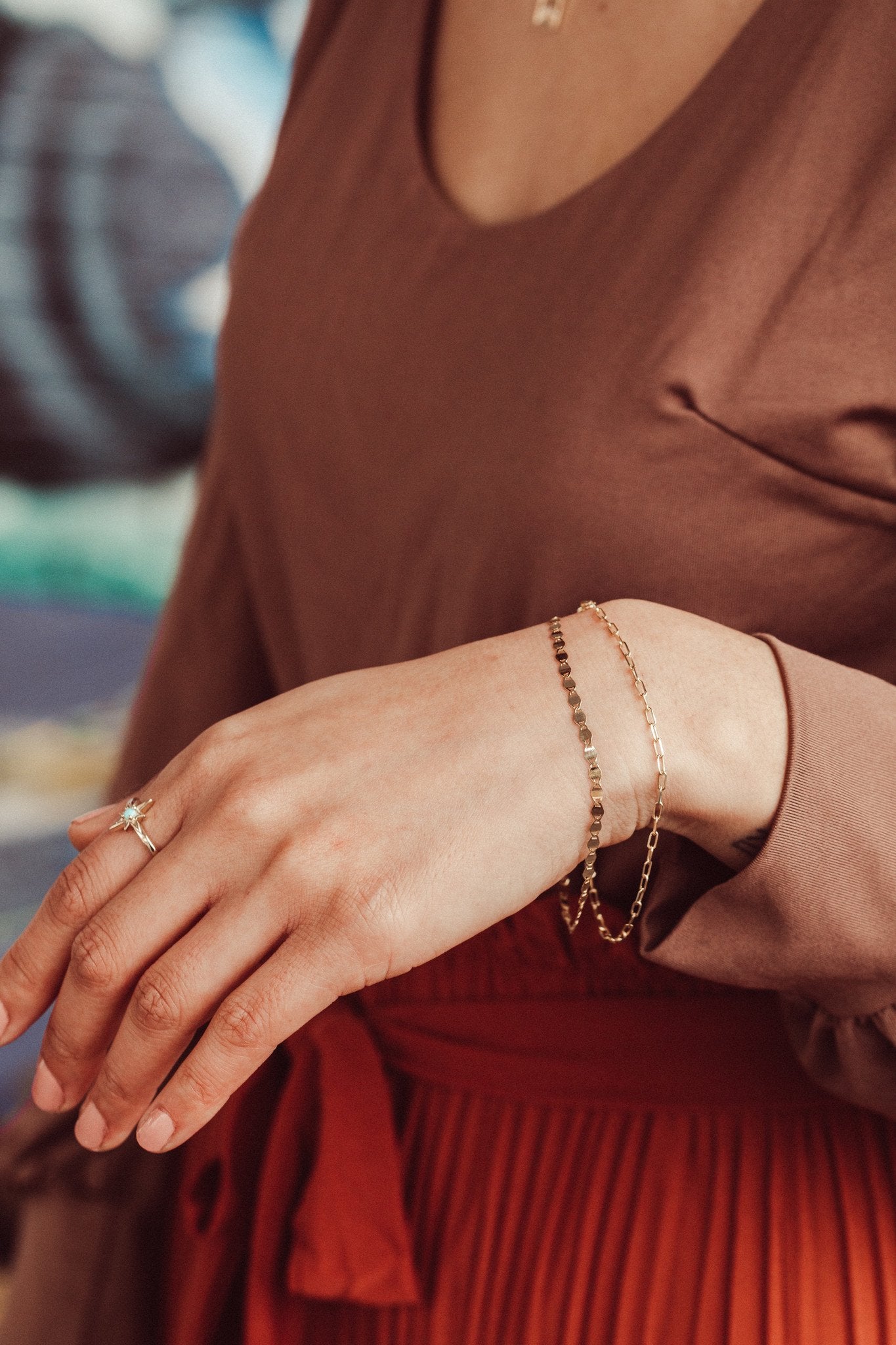 Paper Clip Chain Bracelet