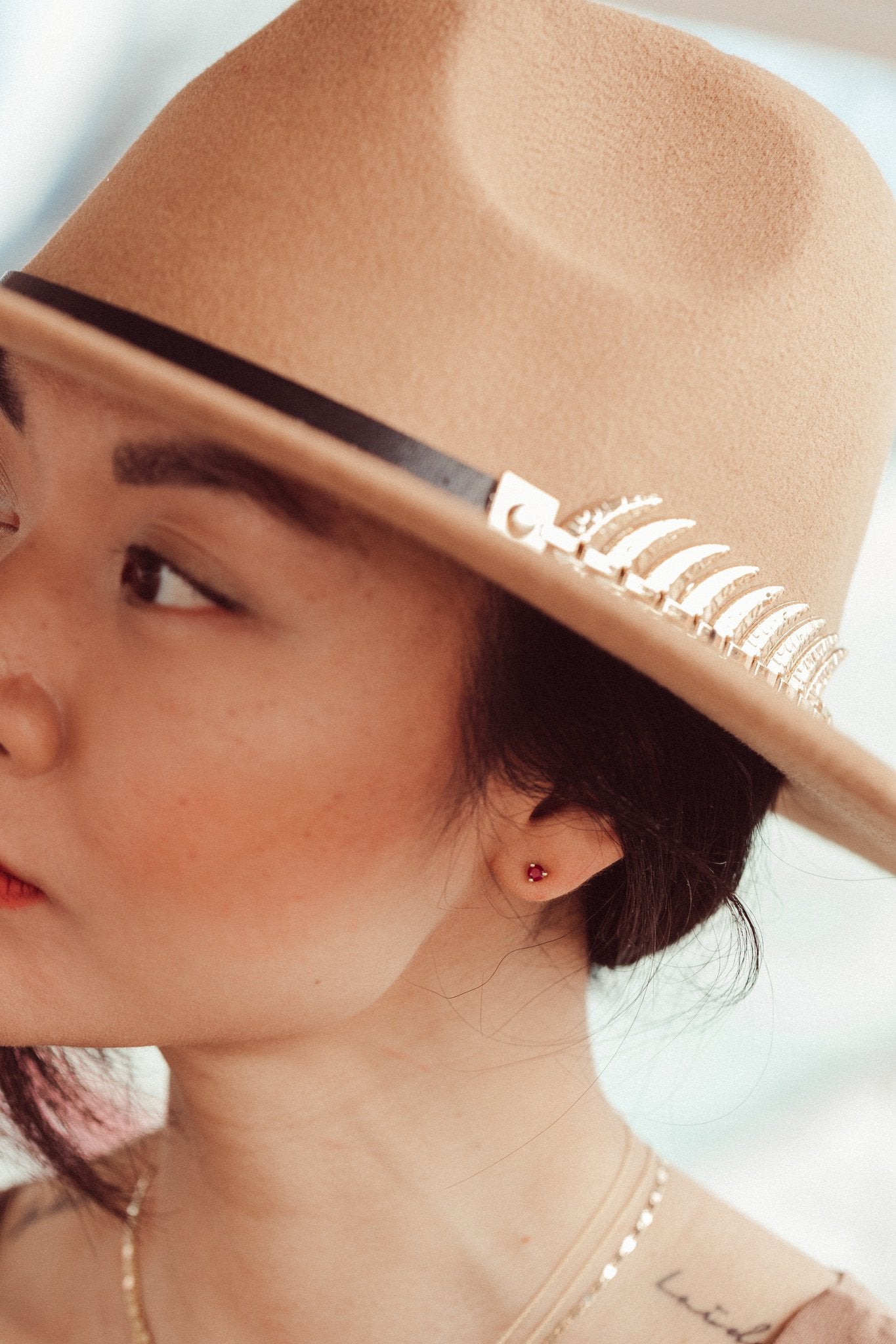 Gemstone Stud Earrings