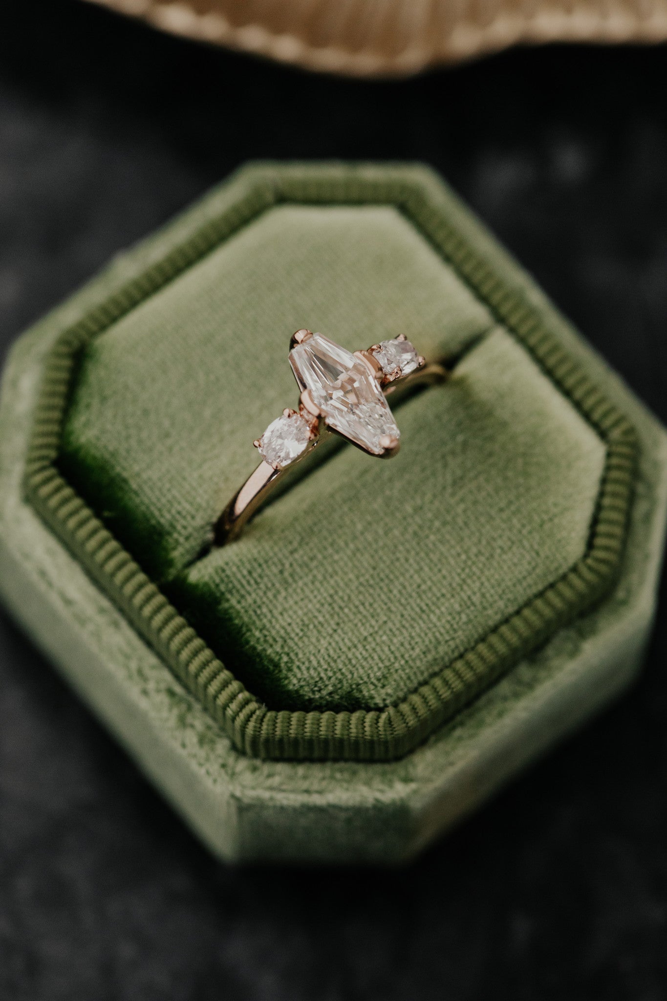 The Ruth 1.06 ct Modified Kite Shape Ring