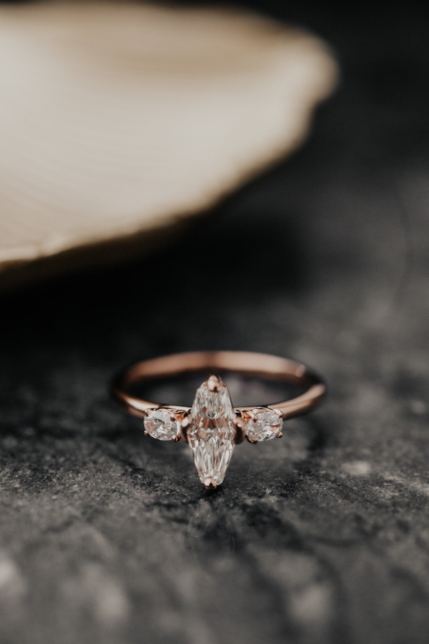The Ruth 1.06 ct Modified Kite Shape Ring