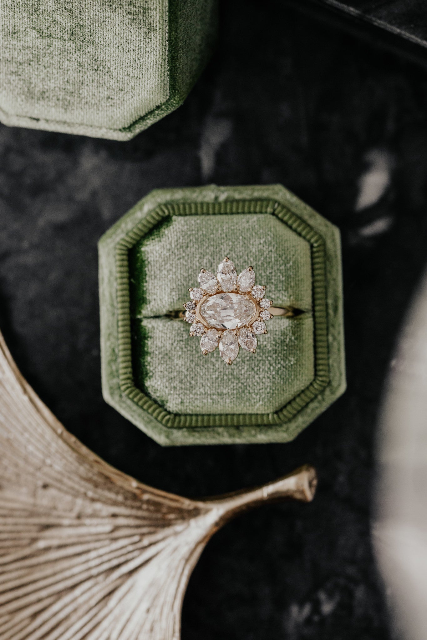 The Ray 1.11 ct Old Mine Cut Oval Diamond Ring