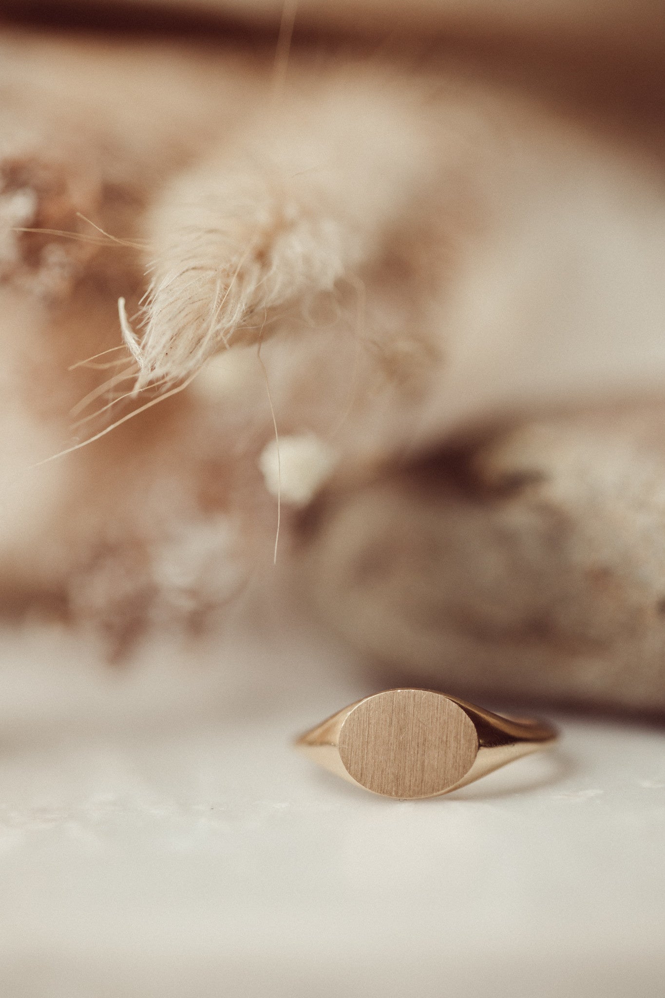 East West Oval Signet Ring