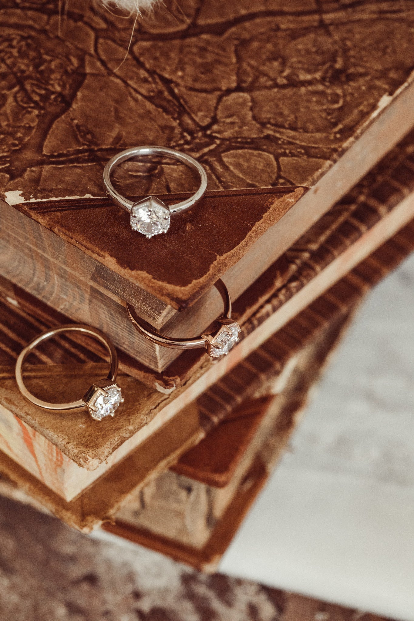 The Lunelle Round Milgrain Solitaire