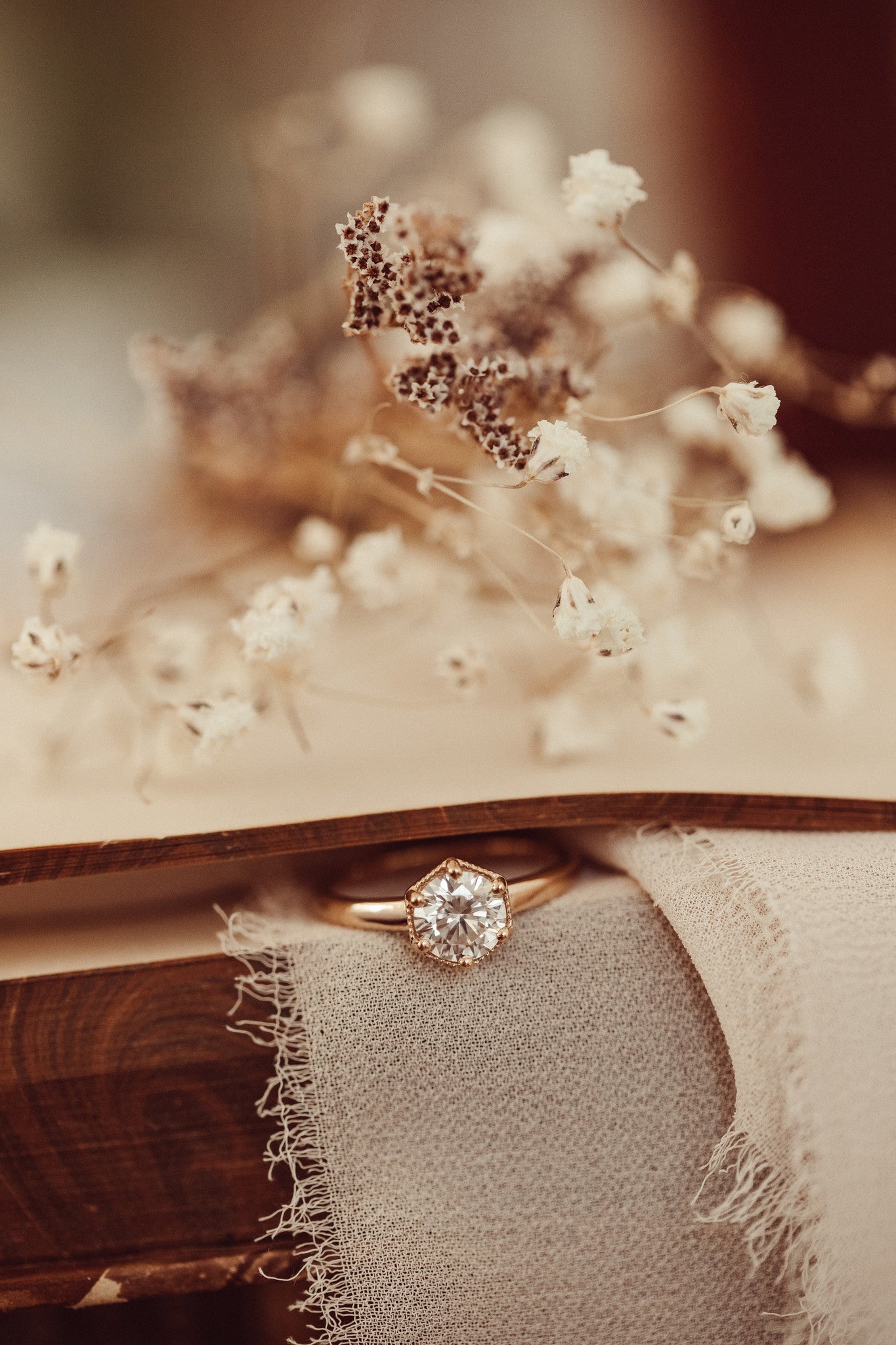 The Lunelle Round Milgrain Solitaire