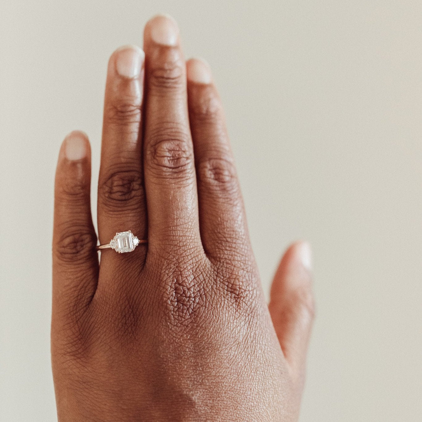 The Vivien Emerald Cut Ring