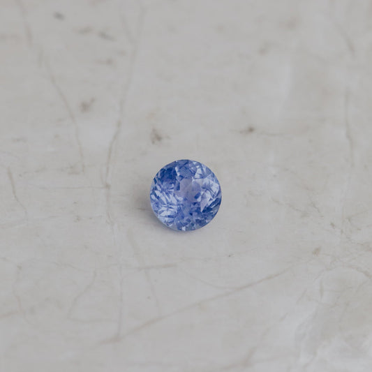 Build Your Own 1.41 ct Round Blue Sri Lanka Sapphire Ring