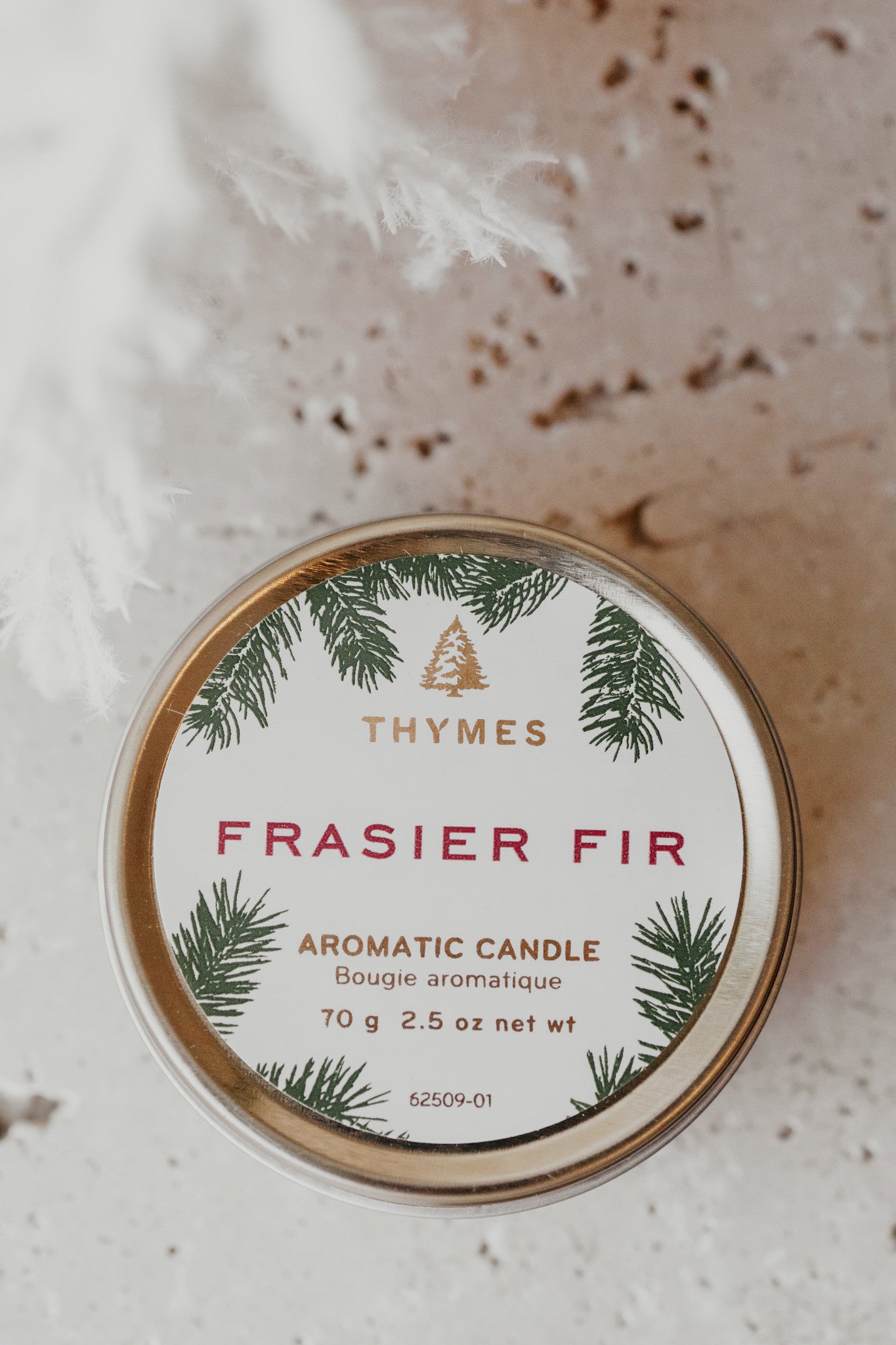 Frasier Fir Candle Gold Travel Tin 2.5 oz