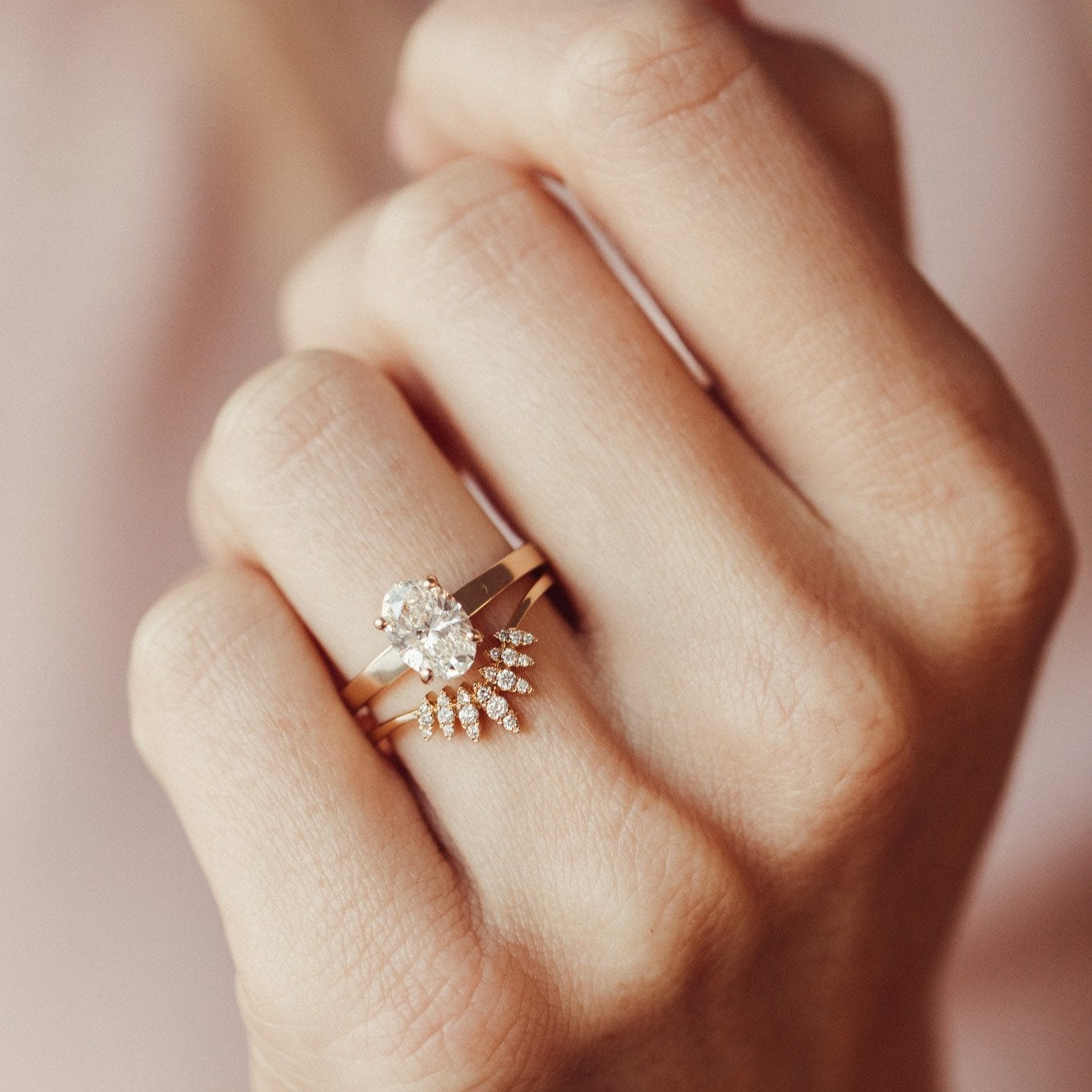The Octavia Oval Solitaire Ring