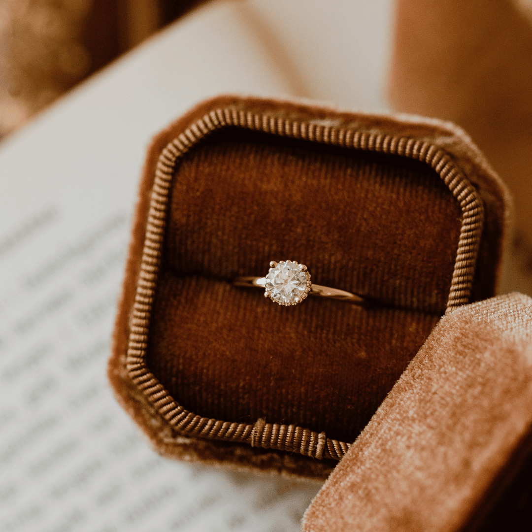The Mini Charlotte Round Solitaire