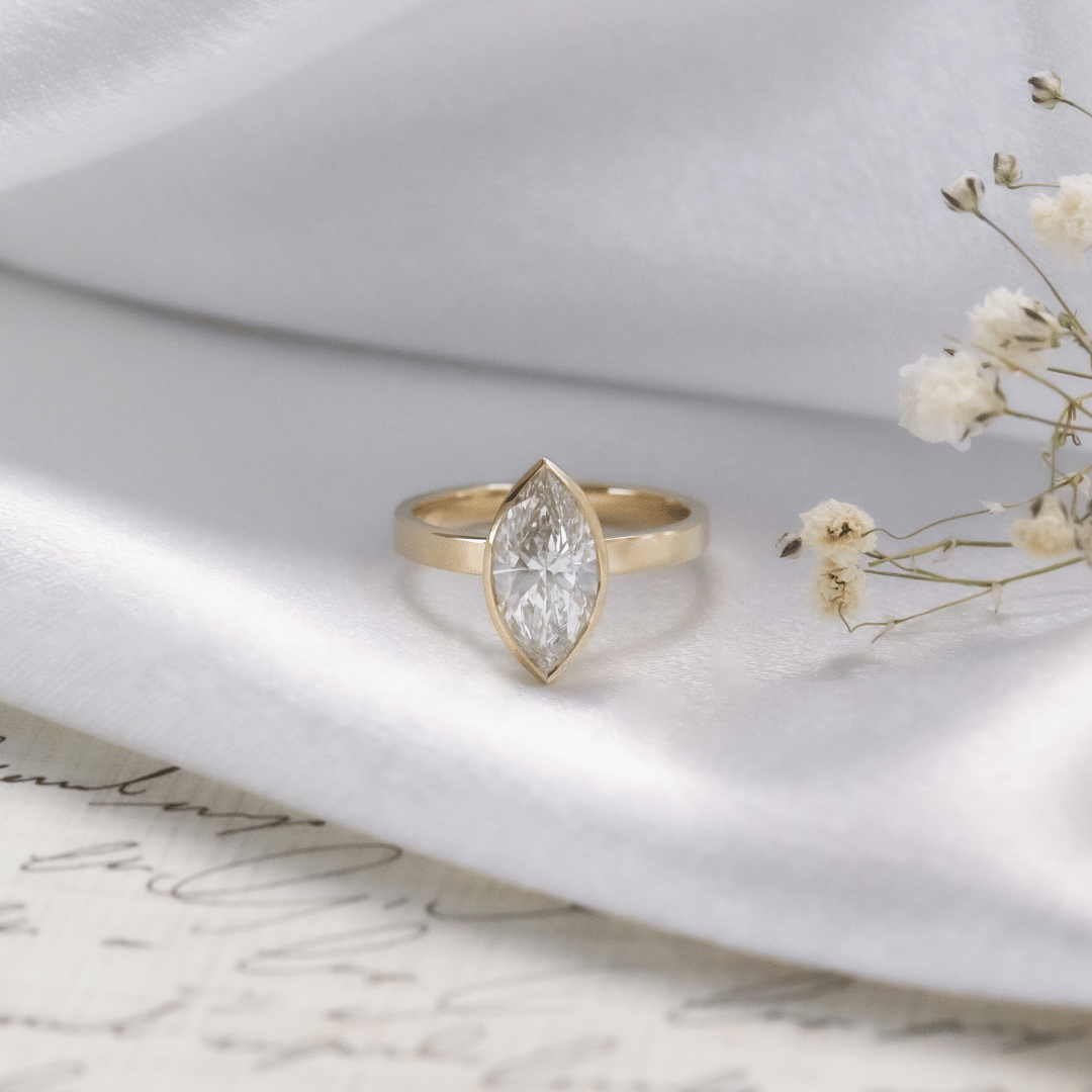 The Elena Marquise Solitaire