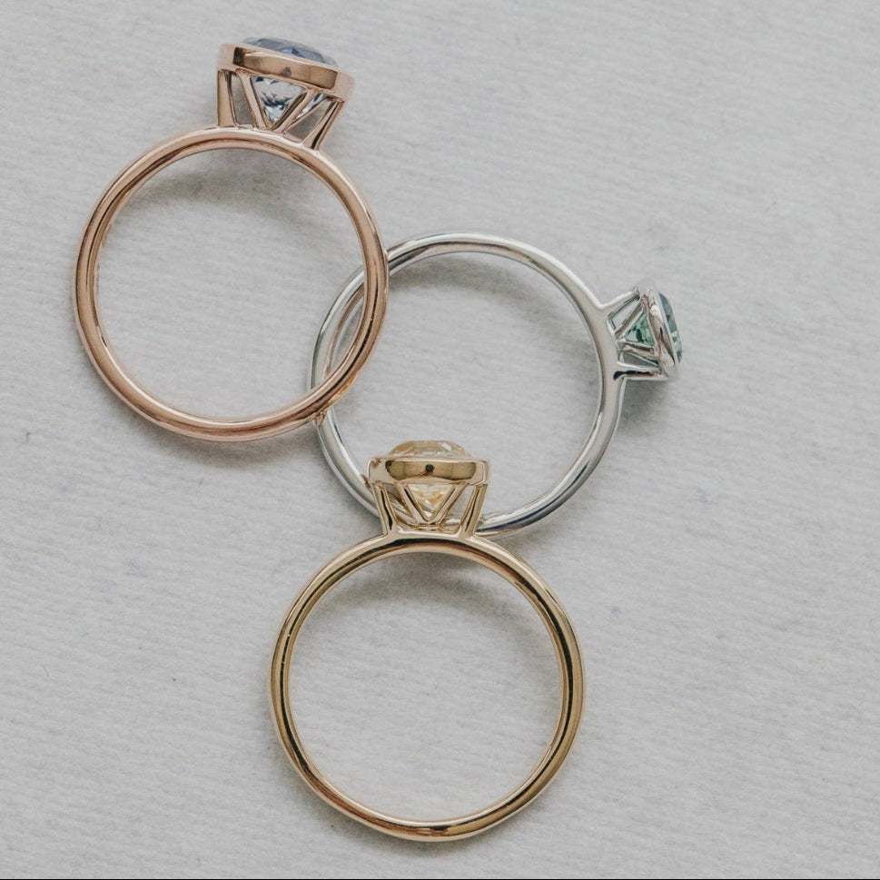 Build Your Own .96 ct Oval Blue Montana Sapphire Ring