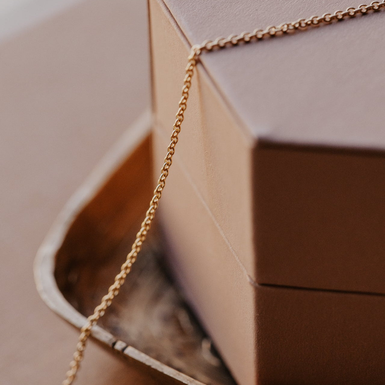 Details of the chain for the Mini Two Pear Diamonds on Chain Necklace