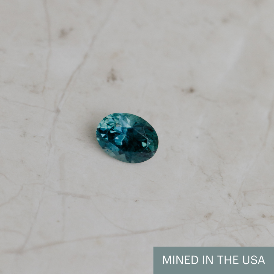 Build Your Own 1.02 ct Oval Blue Montana Sapphire Ring