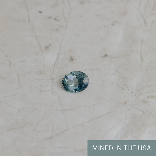 Build Your Own .96 ct Oval Blue Montana Sapphire Ring
