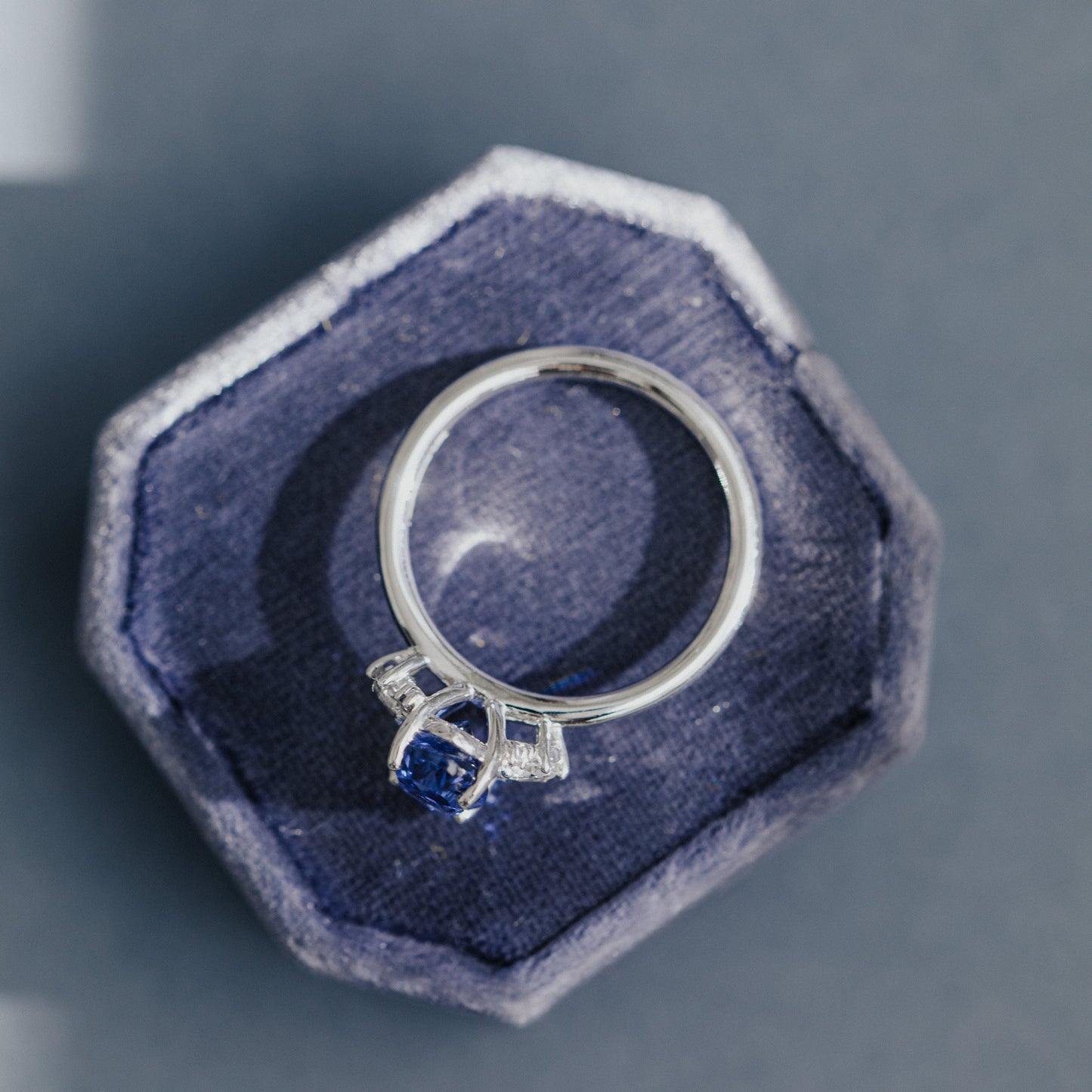 The Vivien 2.04 ct Oval Blue Sri Lanka Sapphire Ring