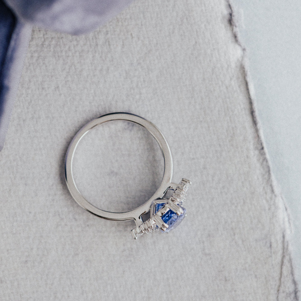 The Atlantis 3.00 ct Oval Blue Sri Lanka Sapphire Ring