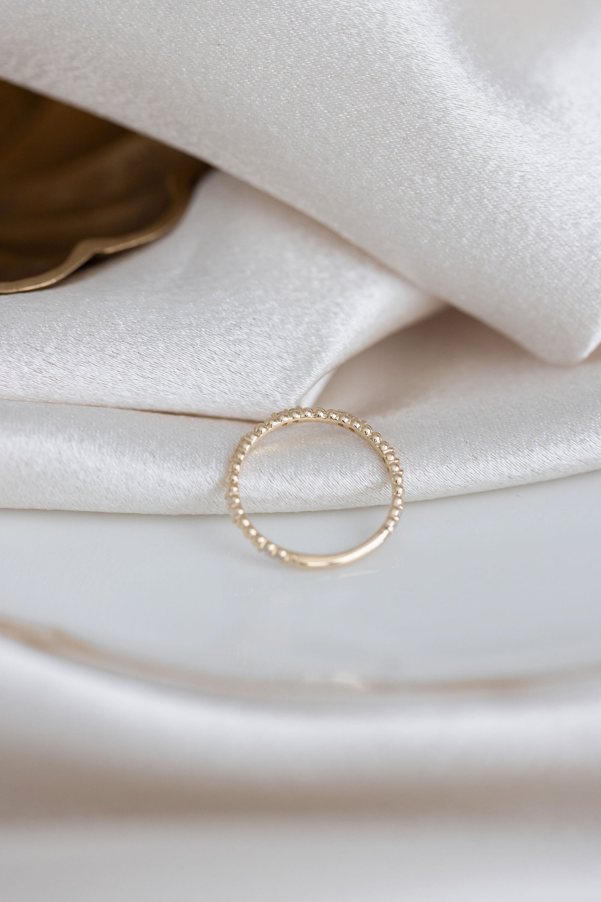 The Jackie Band in 14k yellow gold