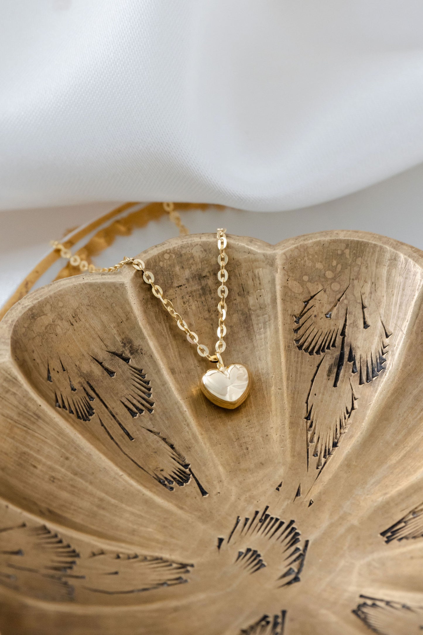 Tiny Gold Heart Necklace