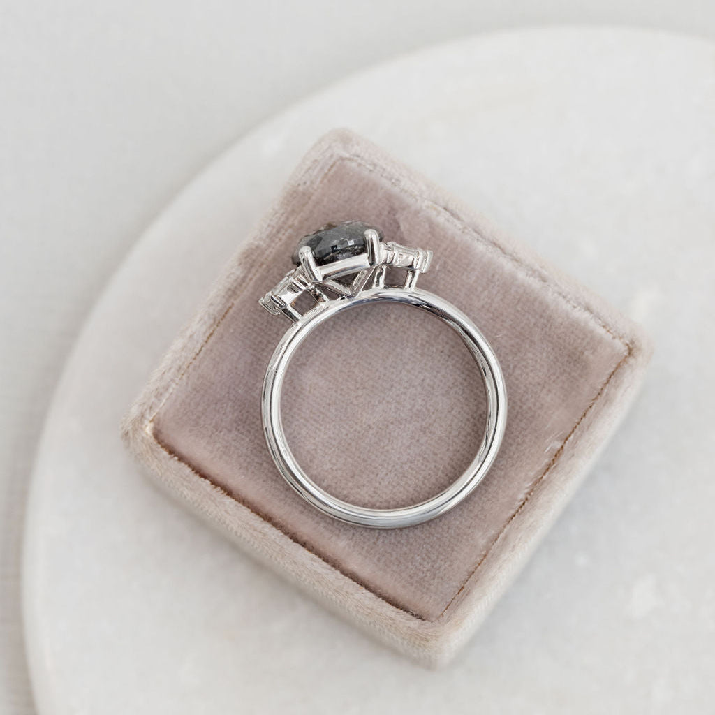 The Aquila 2.48 ct Cushion Galaxy Diamond Ring