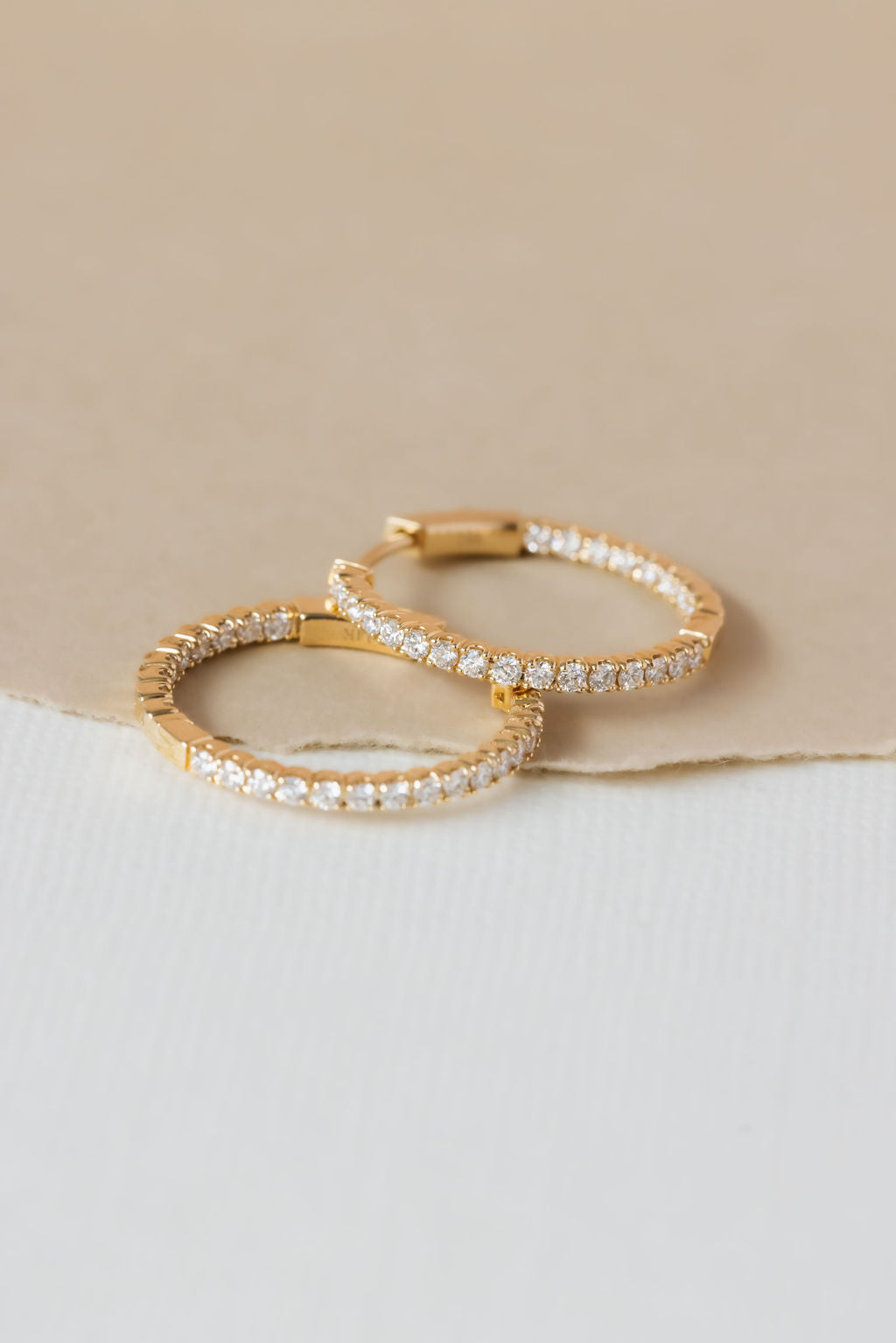 Large Inside Out Hoop Earrings