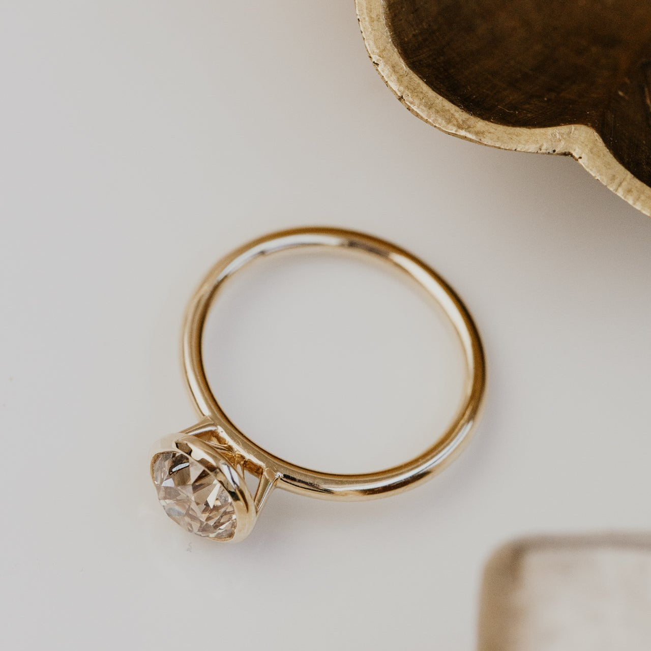 The Bailey 1.54 ct Round Champagne Diamond Solitaire