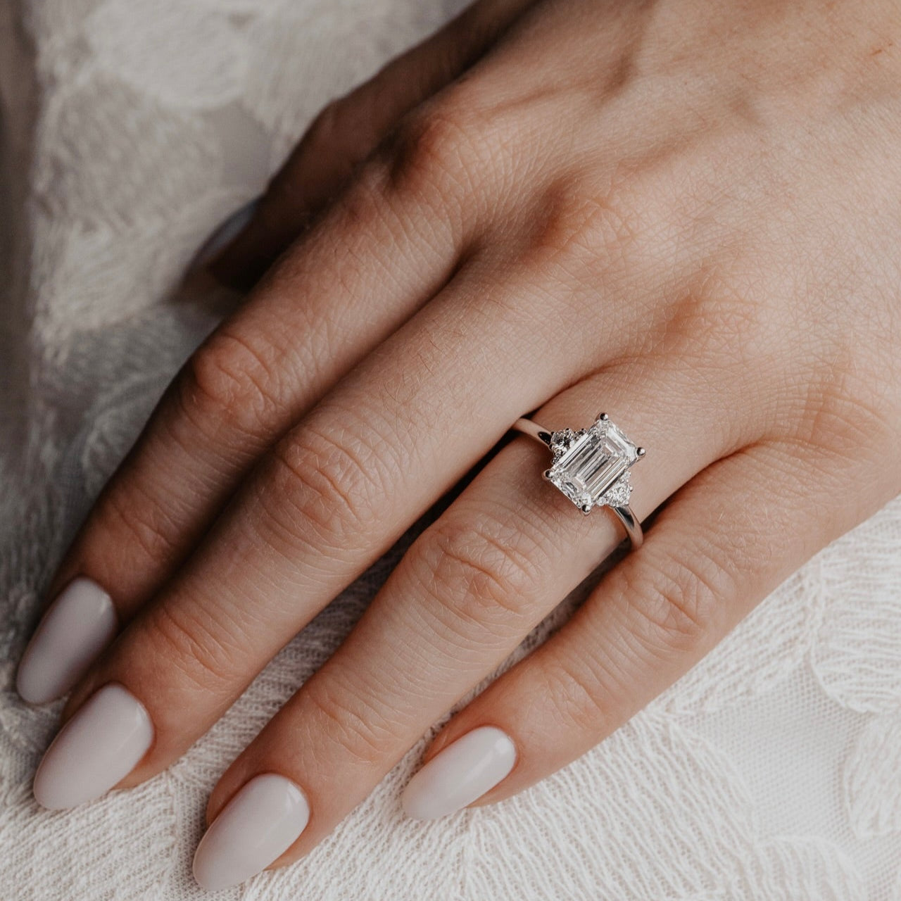 The Vivien Emerald Cut Ring