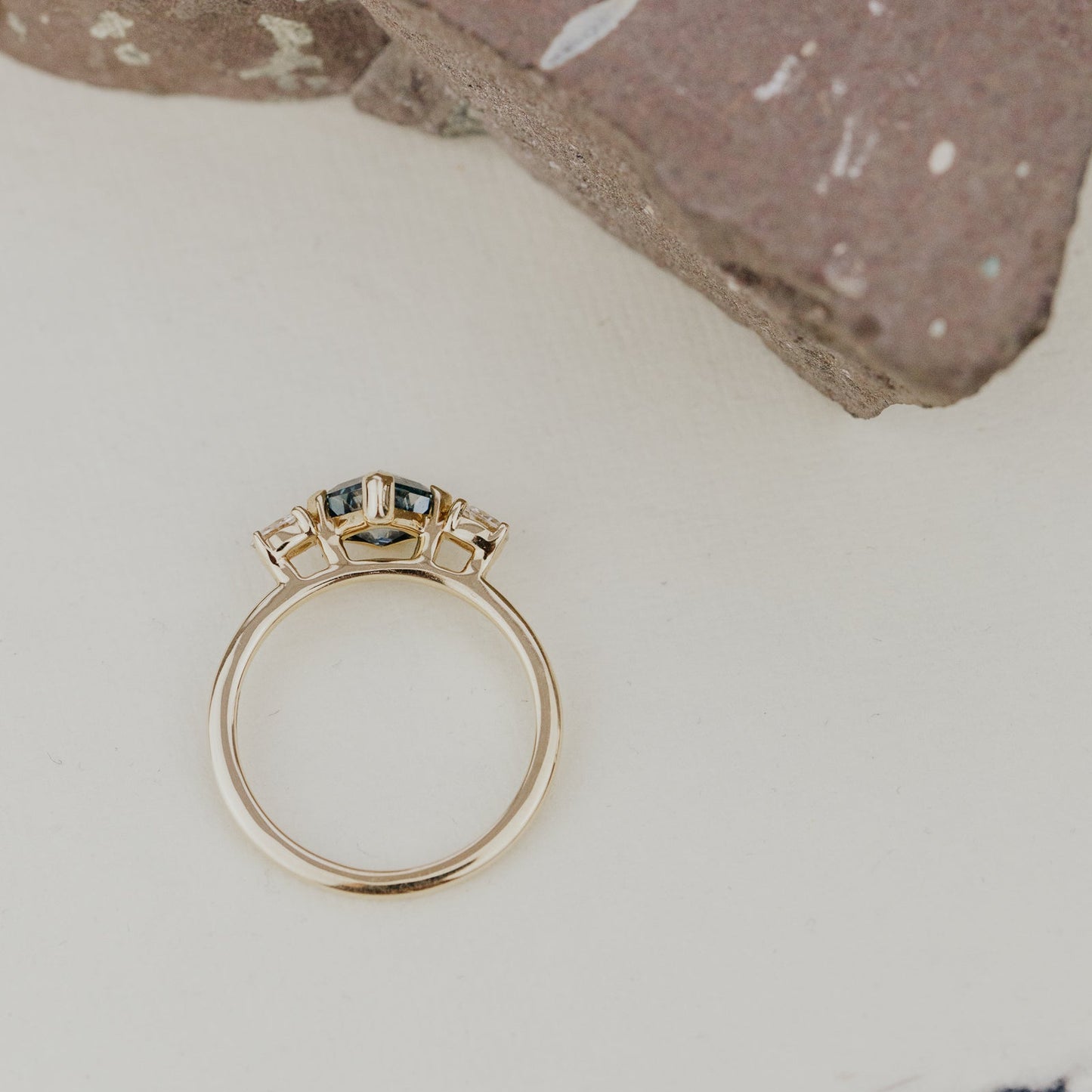 The Ruth 1.17 ct Kite Montana Sapphire Ring