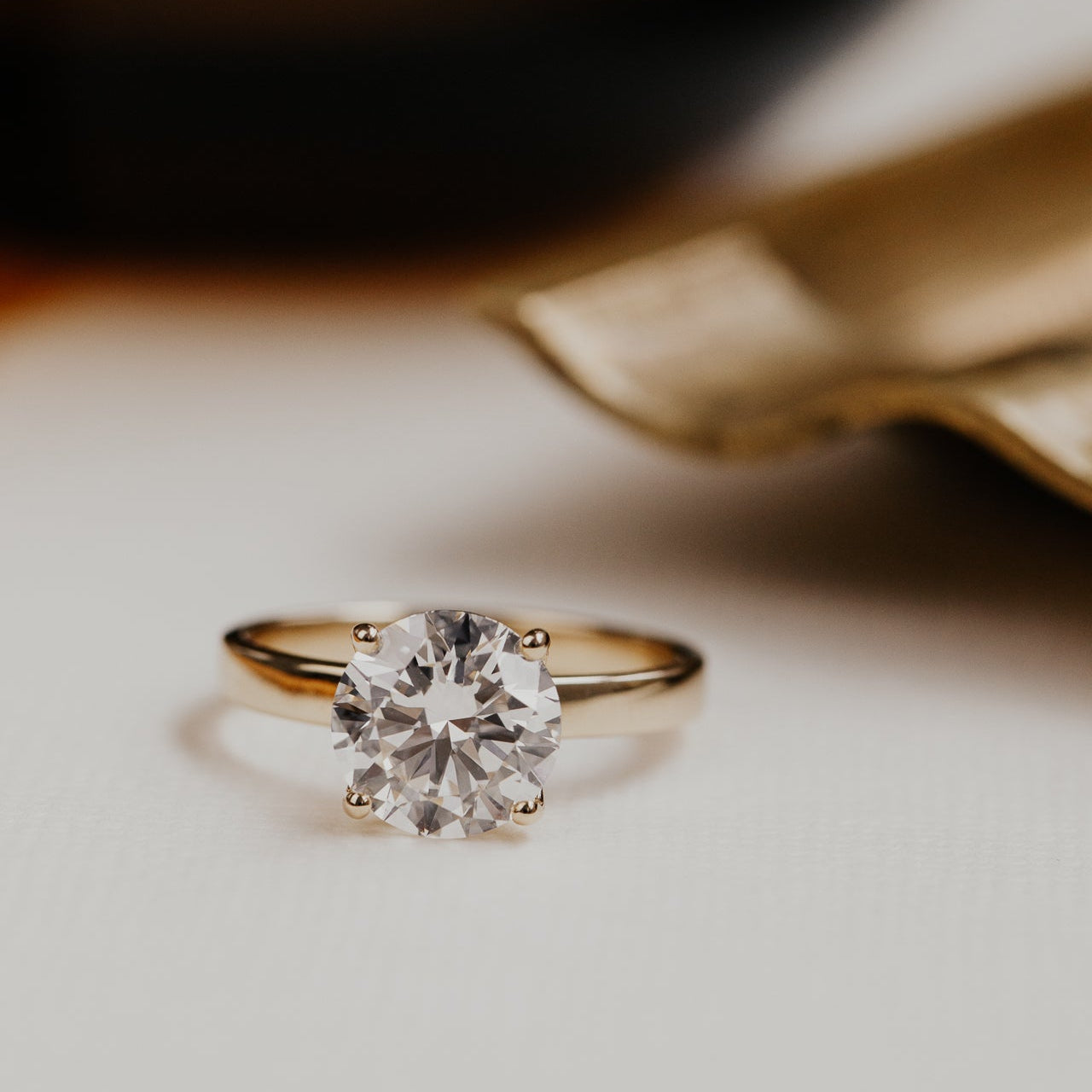 The Octavia Round Solitaire Ring