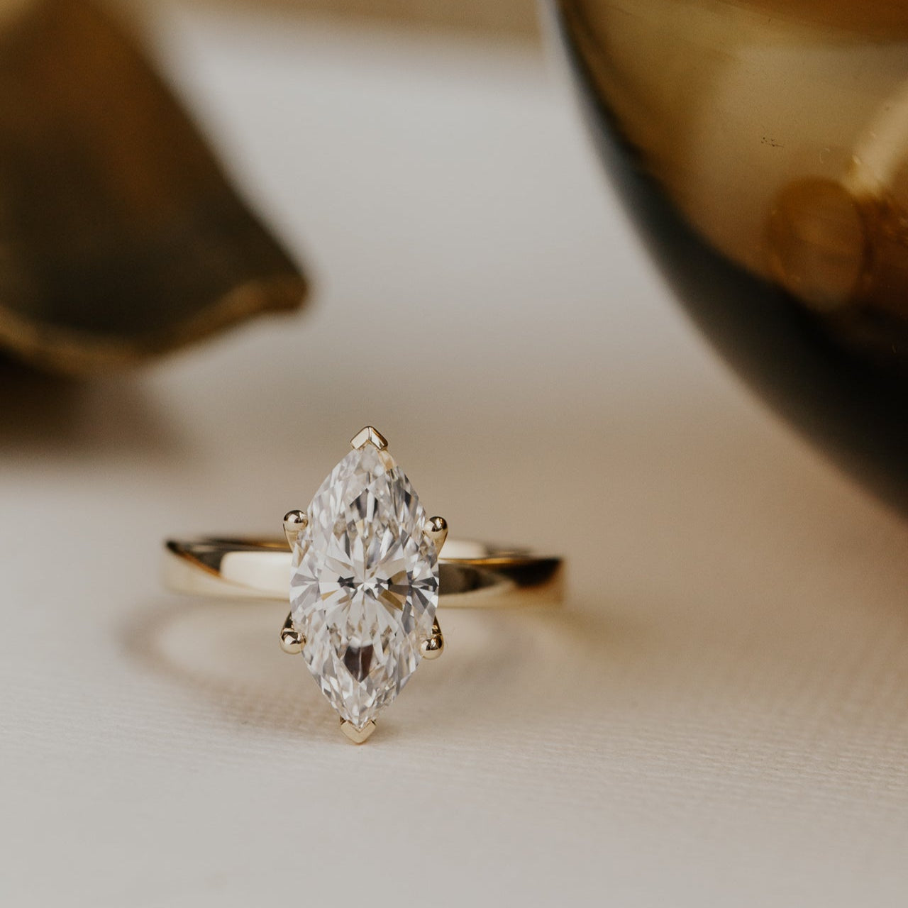 The Octavia Marquise Solitaire Ring