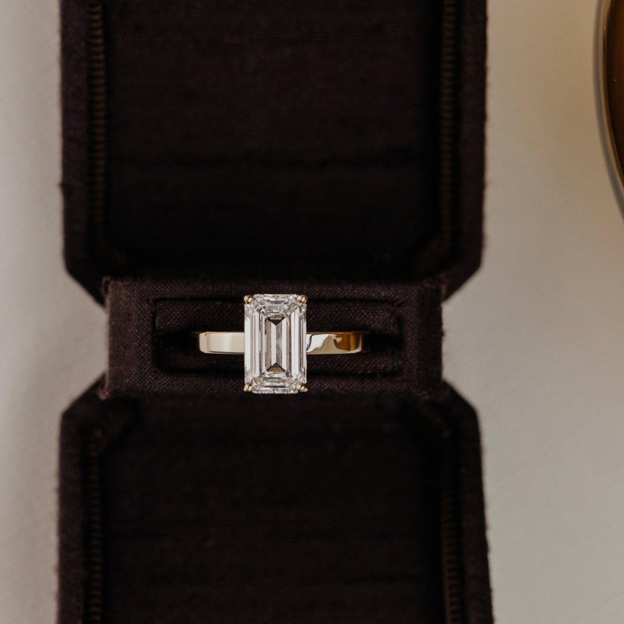 The Octavia Emerald Cut Solitaire Ring