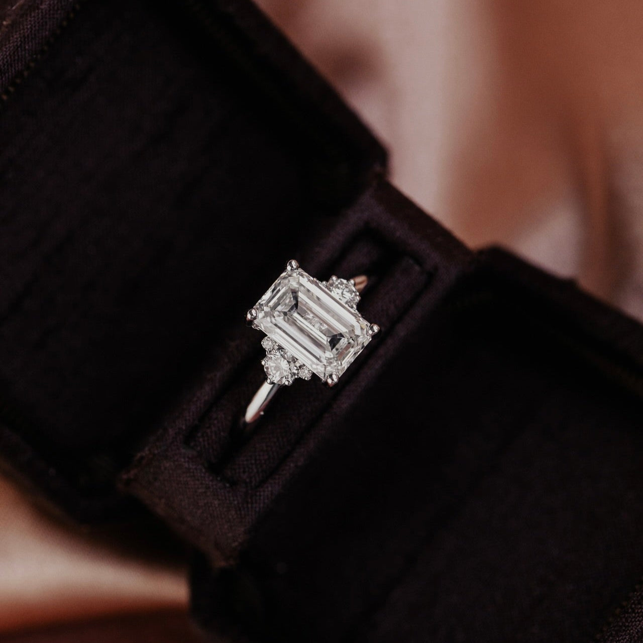 The Vivien Emerald Cut Ring