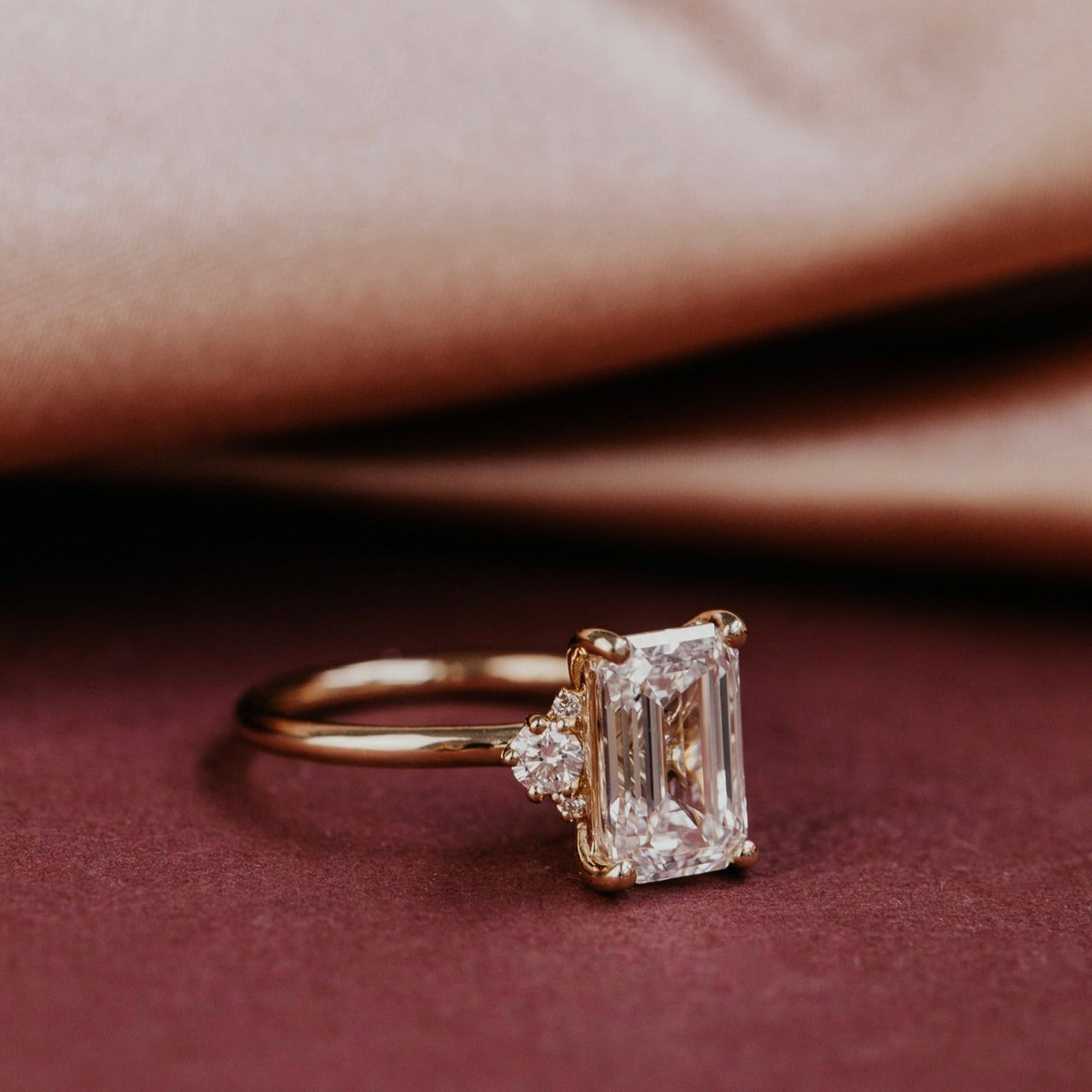 The Vivien Emerald Cut Ring