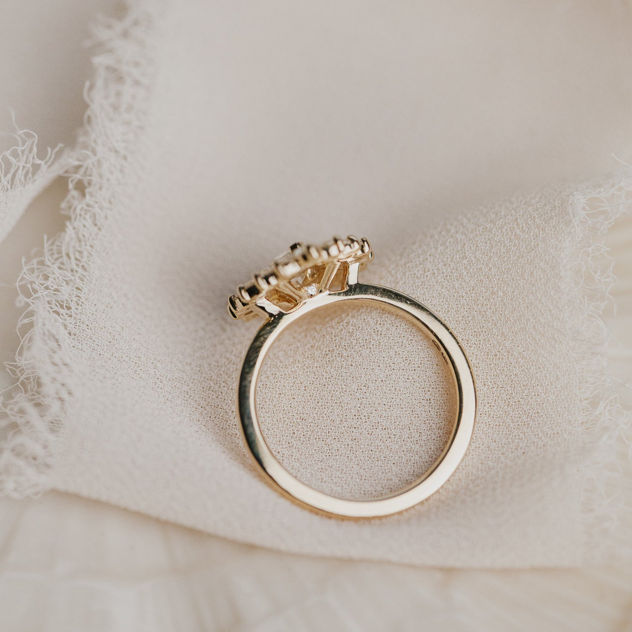 The Marseille .51 ct Pear Champagne Diamond Ring