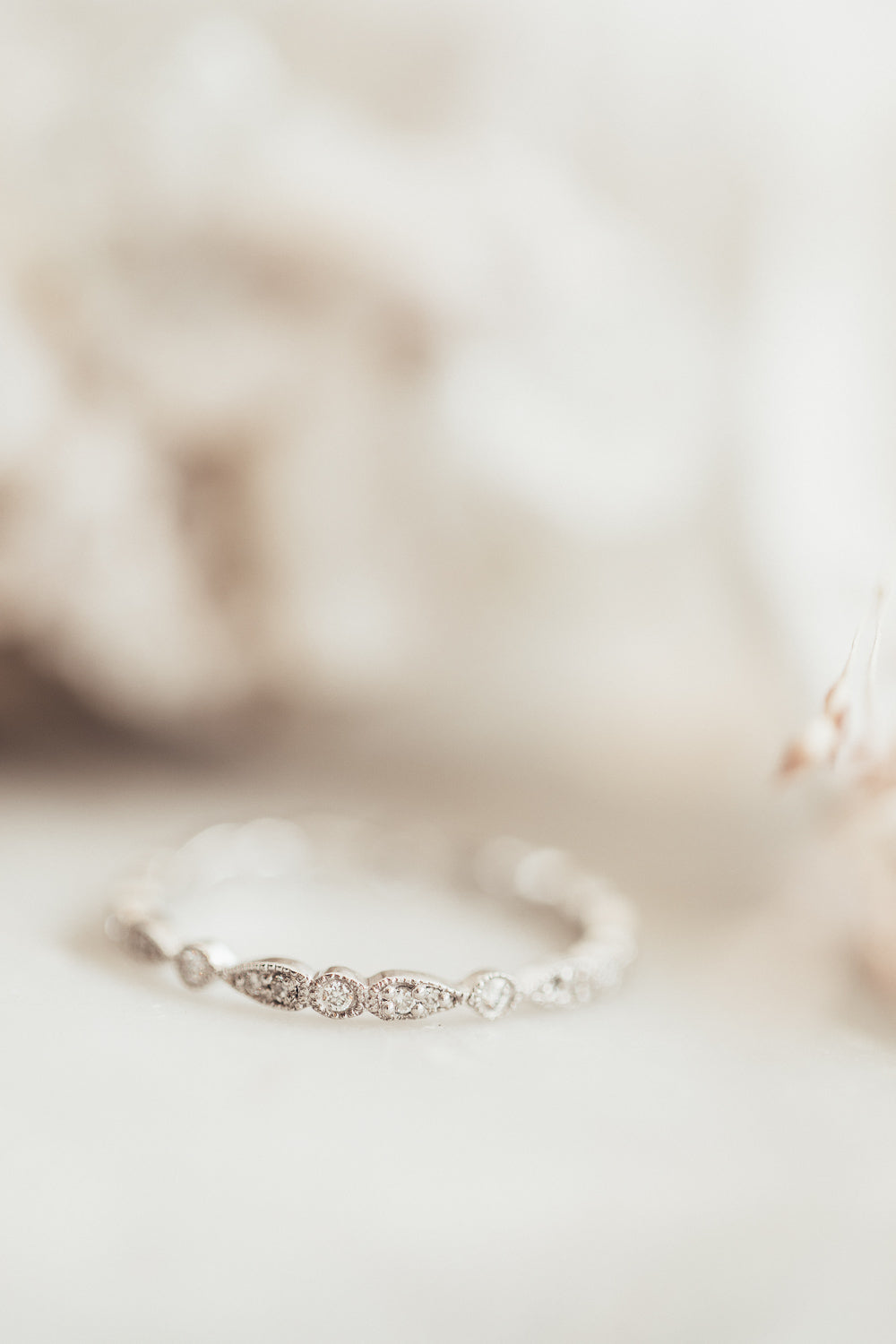 The Pear and Round Eternity Band