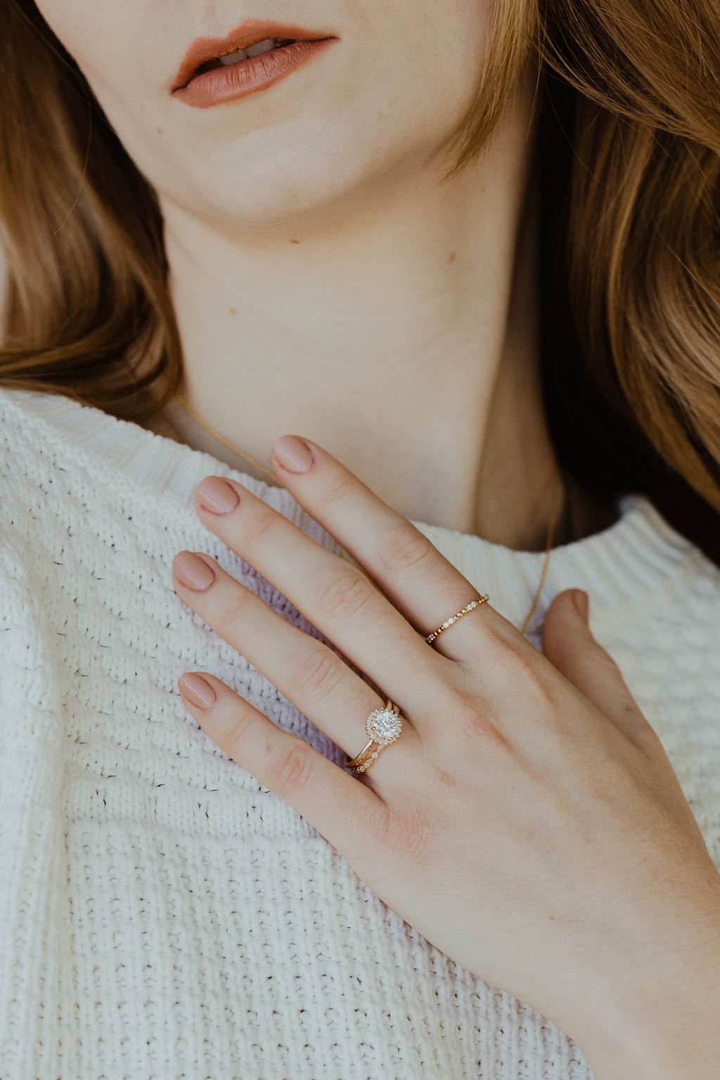 The Jackie Band in 14k yellow gold