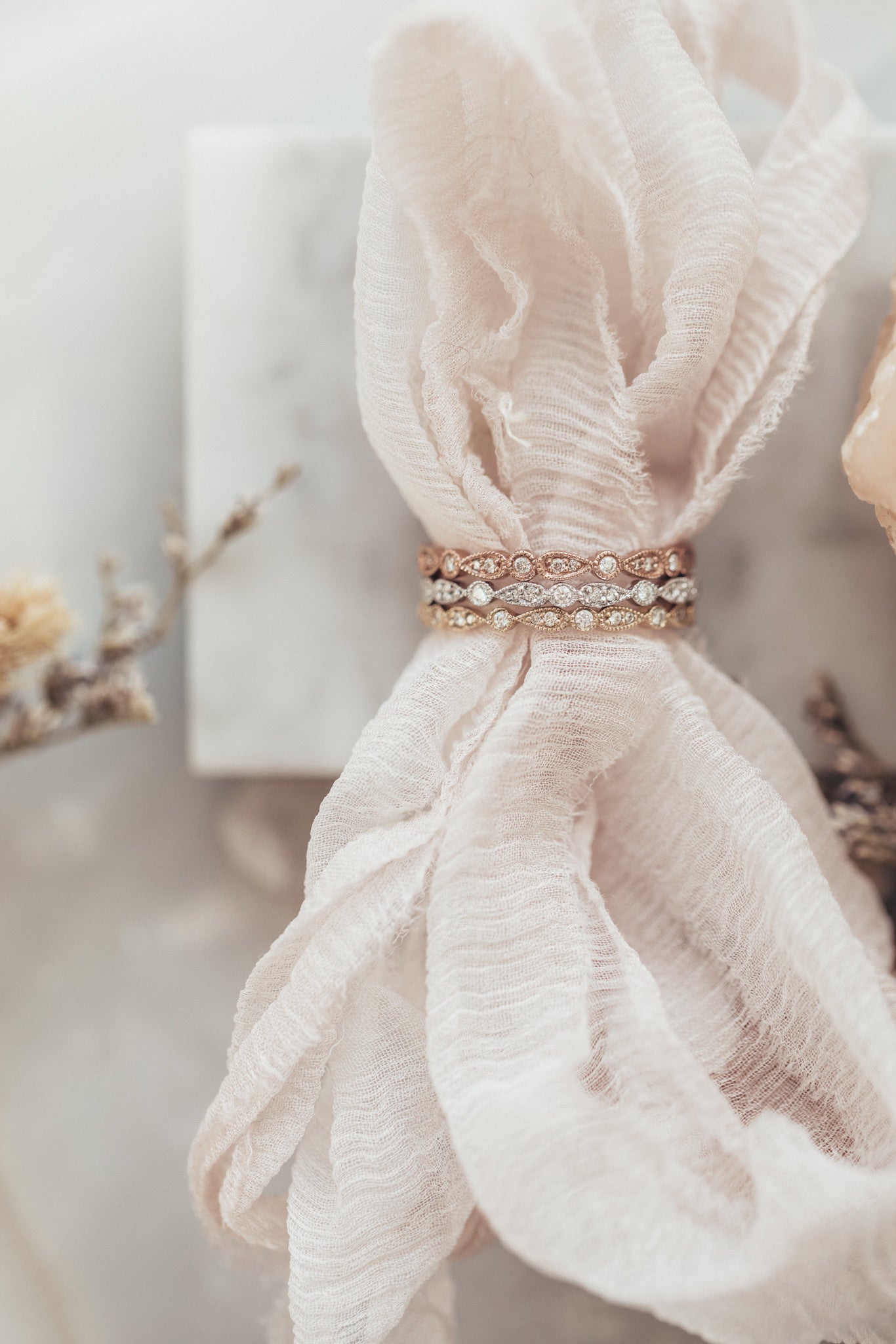 The Pear and Round Eternity Band