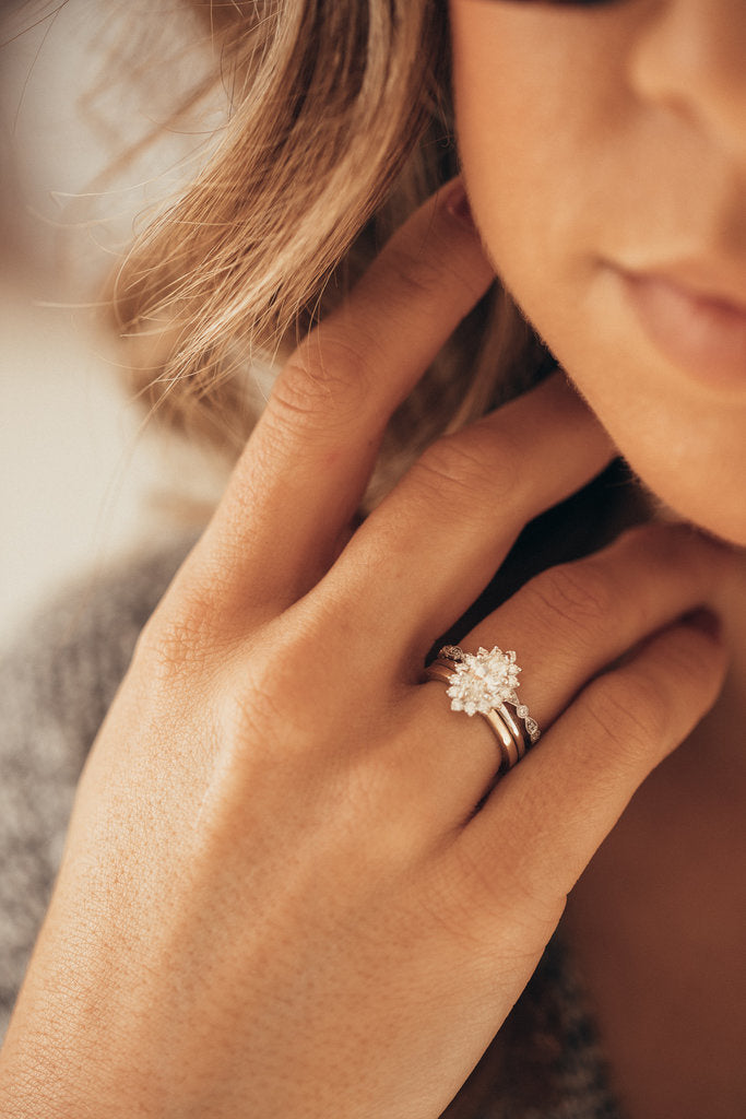 The Pear and Round Eternity Band