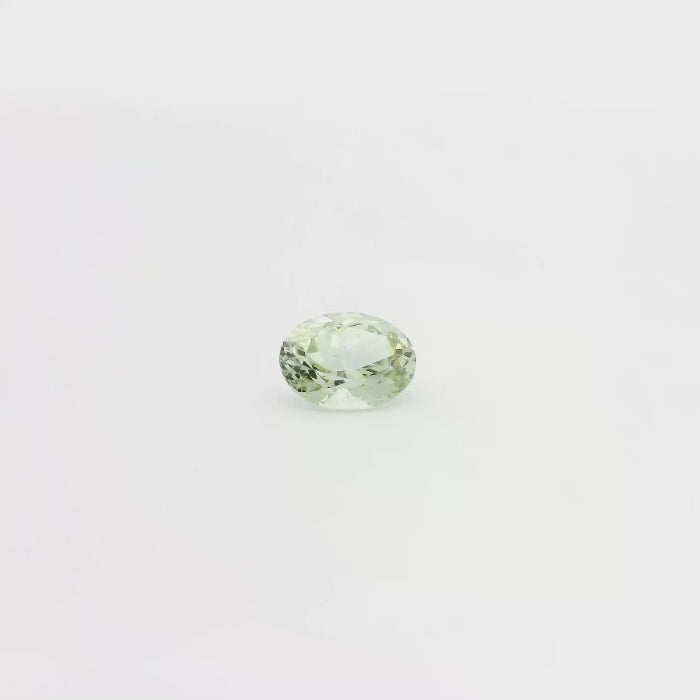 1.18 ct White Oval Montana Sapphire Stone