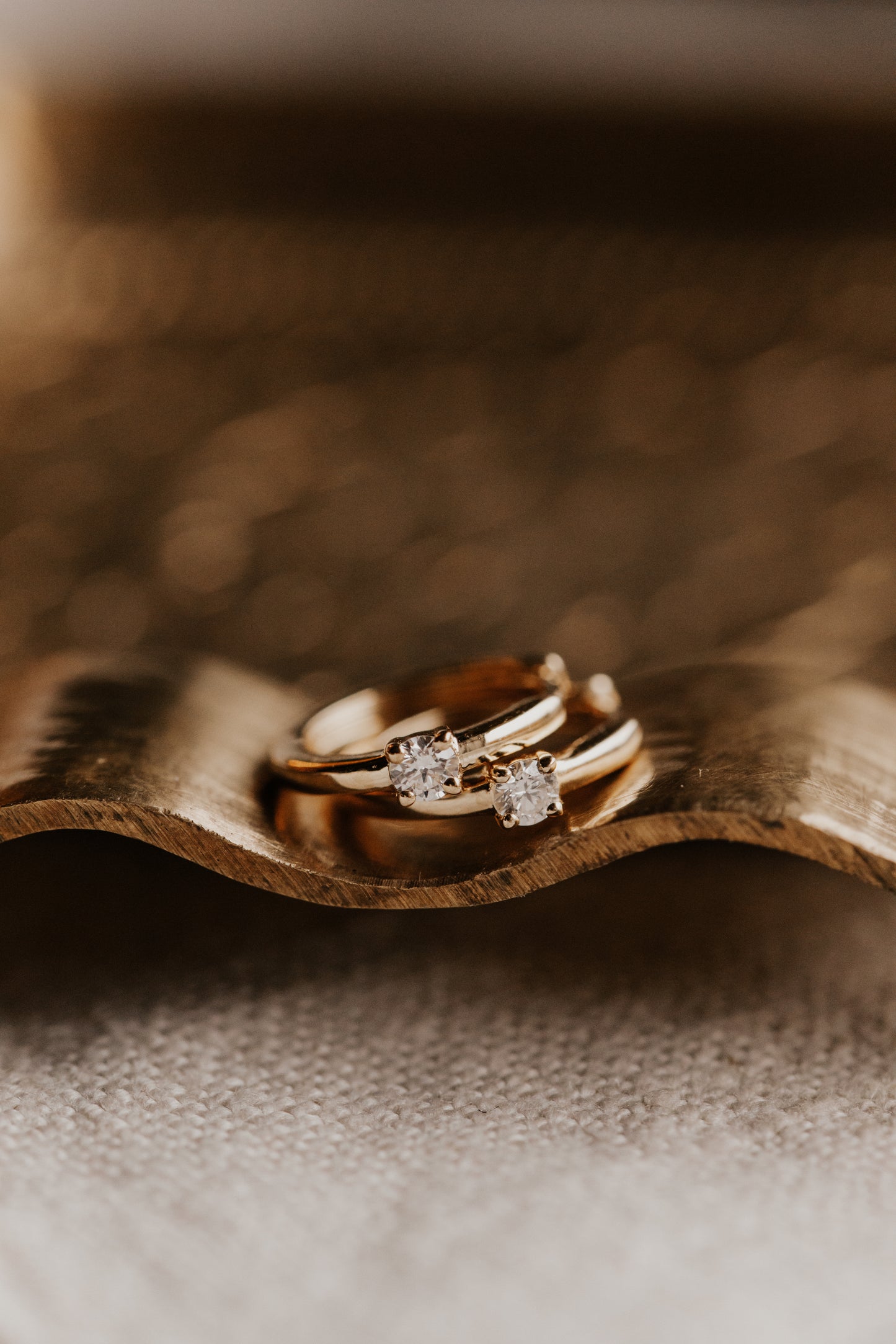 Prong Set Diamond on Huggie Earrings