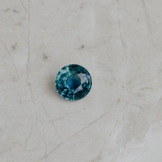 2.49 ct Round Teal Sri Lanka Sapphire Stone