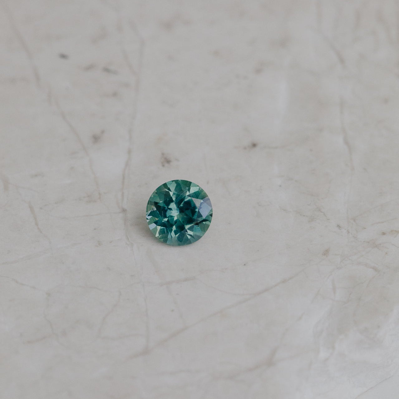 1.17 ct Round Green Australian Sapphire Stone